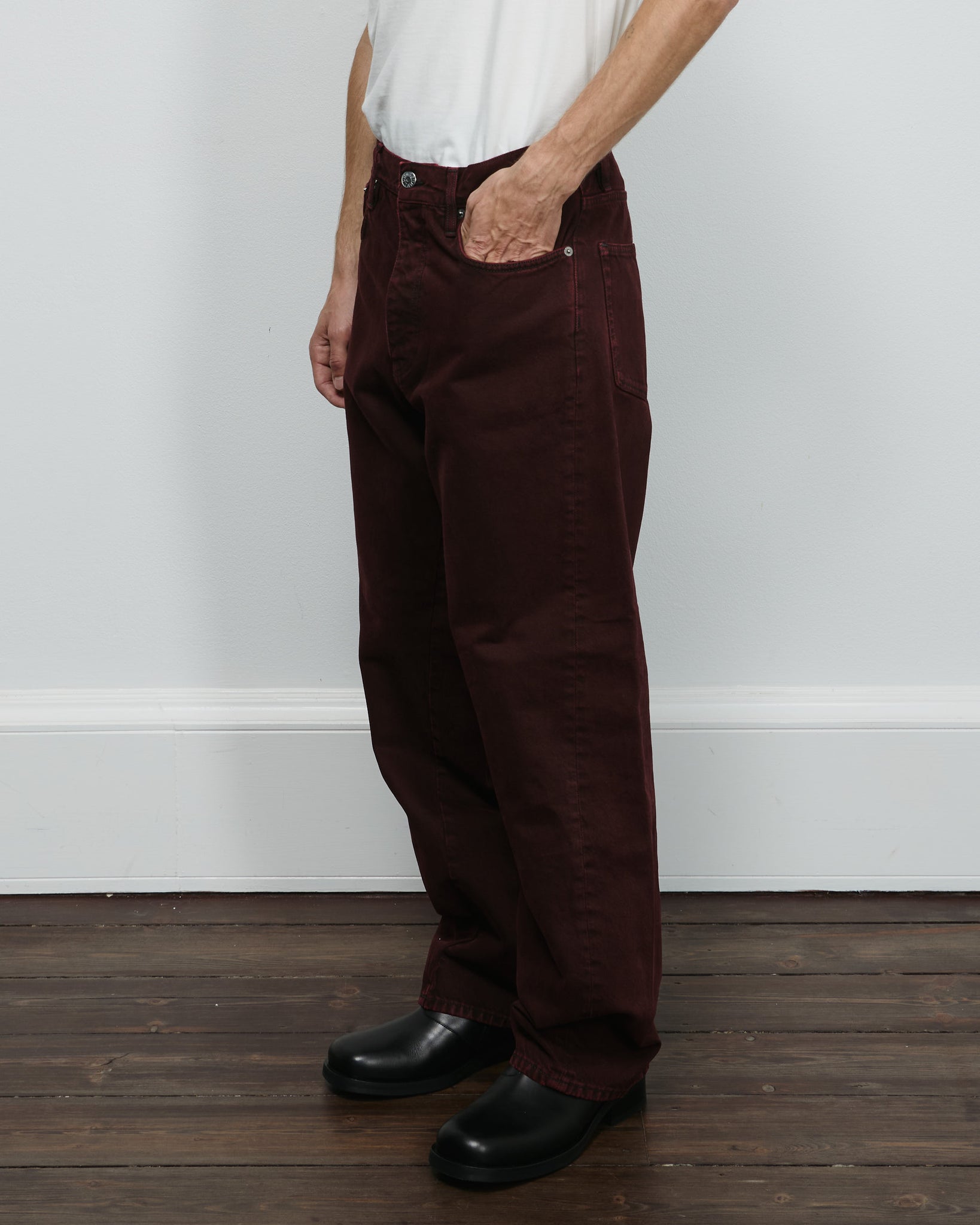 Wide Twist - Dark Wine Dyed