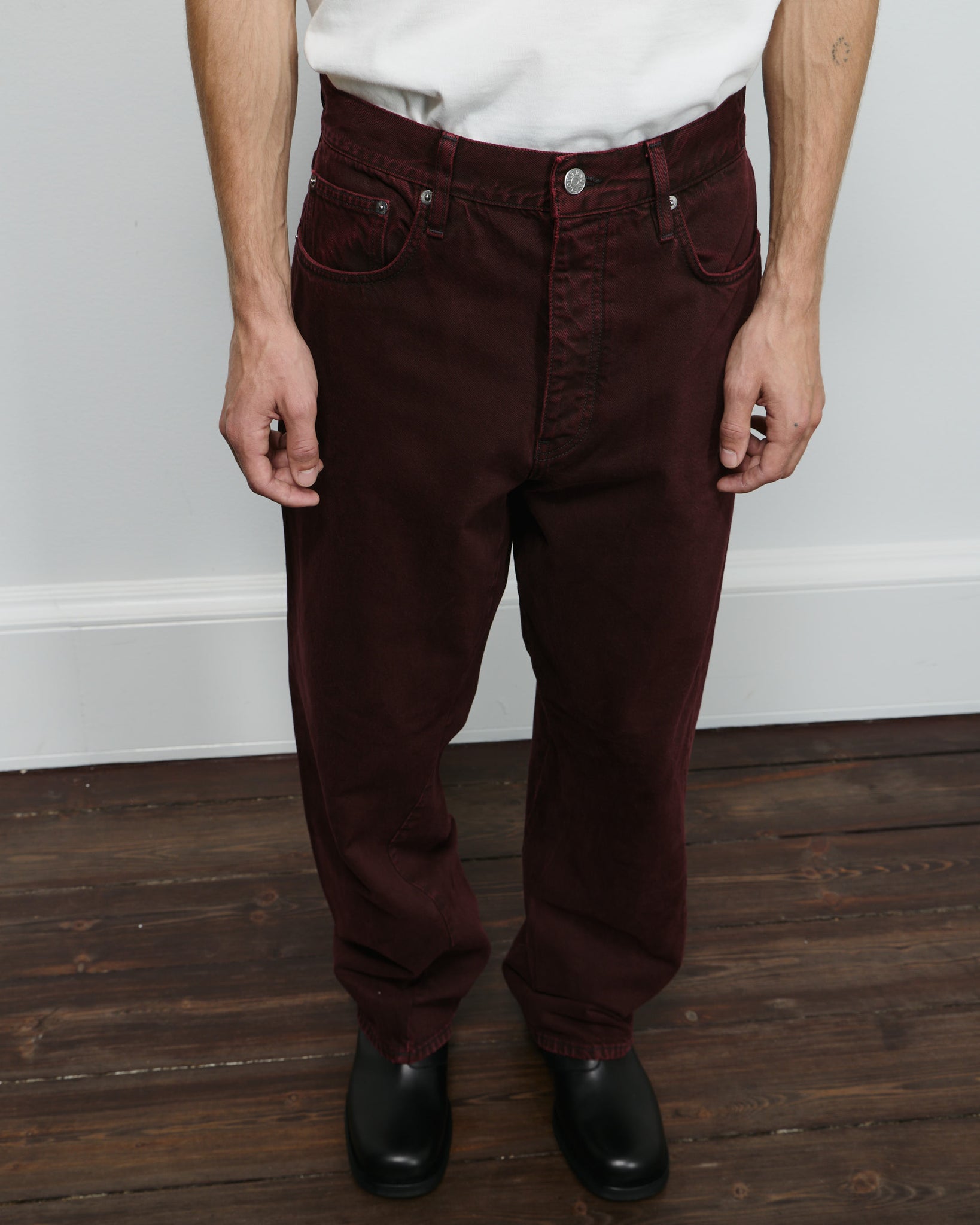 Wide Twist - Dark Wine Dyed