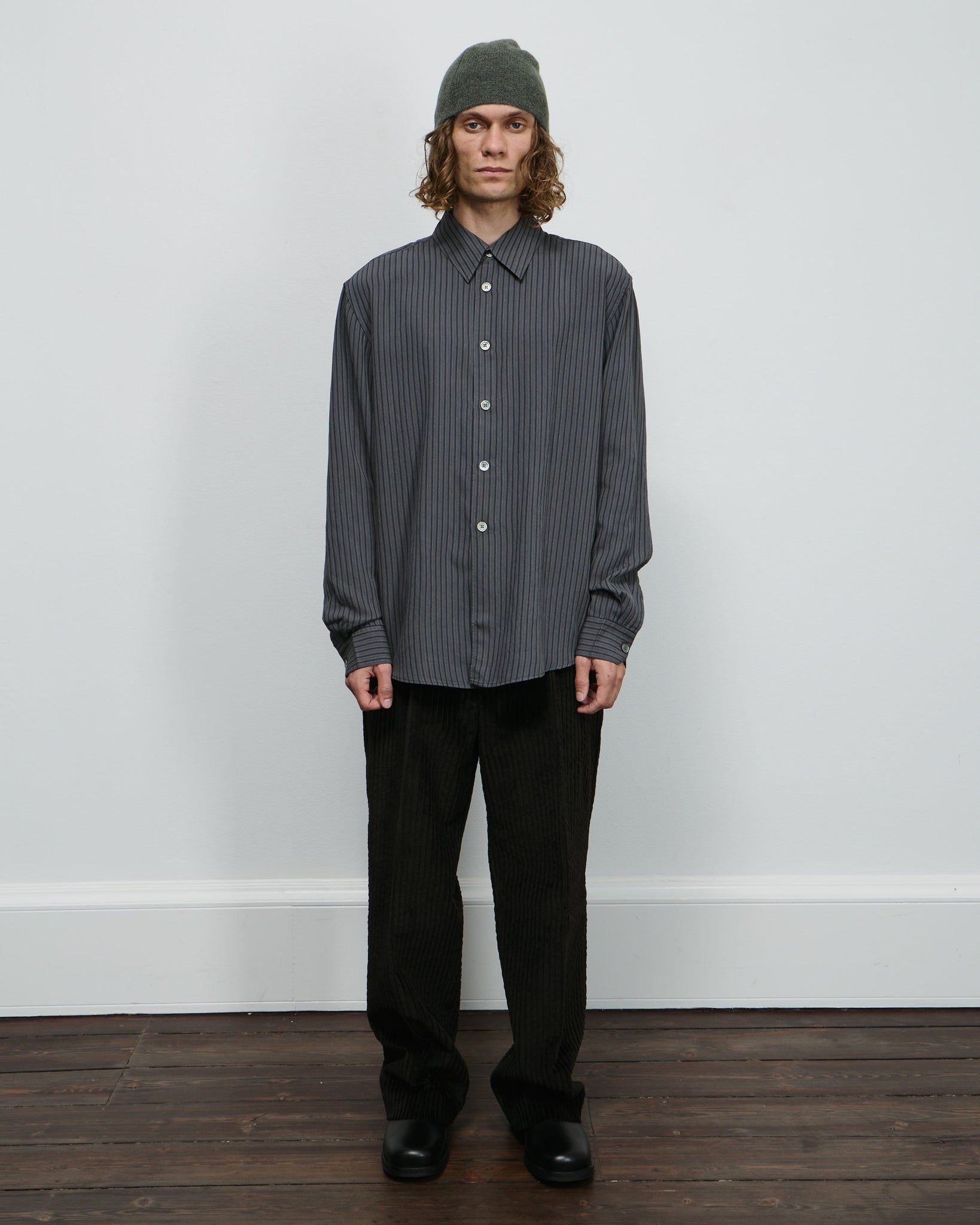 Beyond Shirt - Iron Stripe Ceremony Viscose