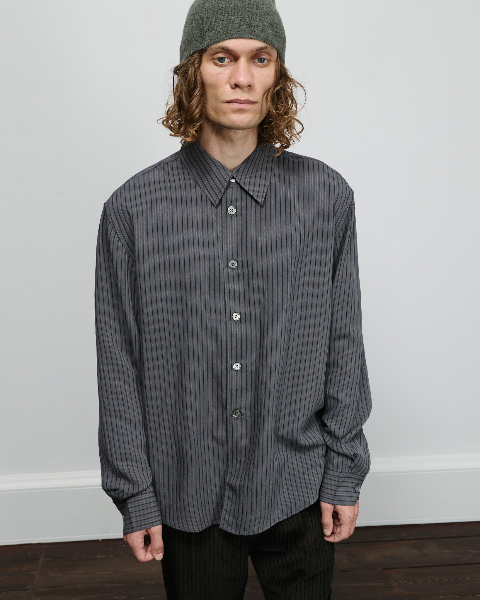 Beyond Shirt - Iron Stripe Ceremony Viscose