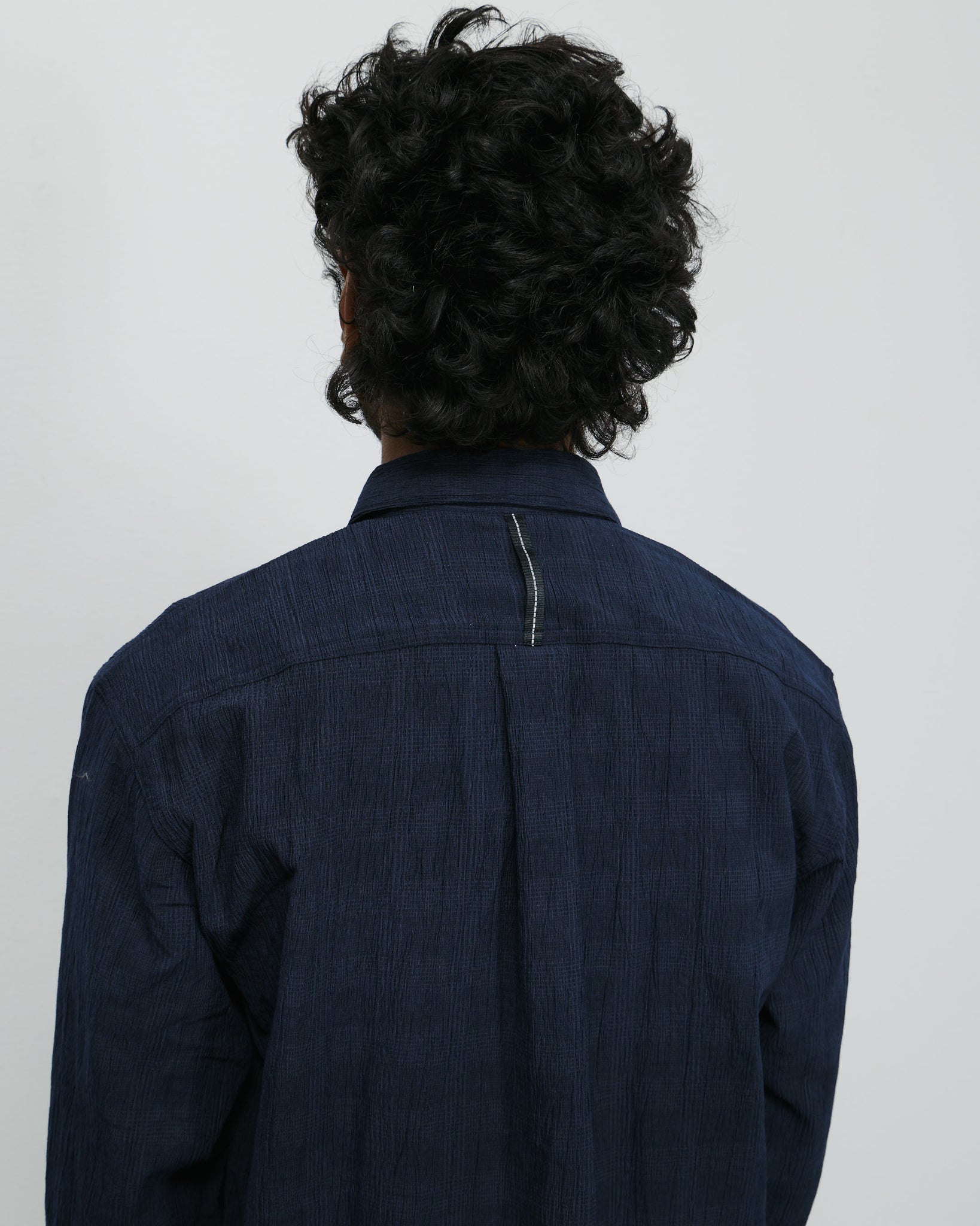 Regen® Washed Rayon Classic Shirt - Navy