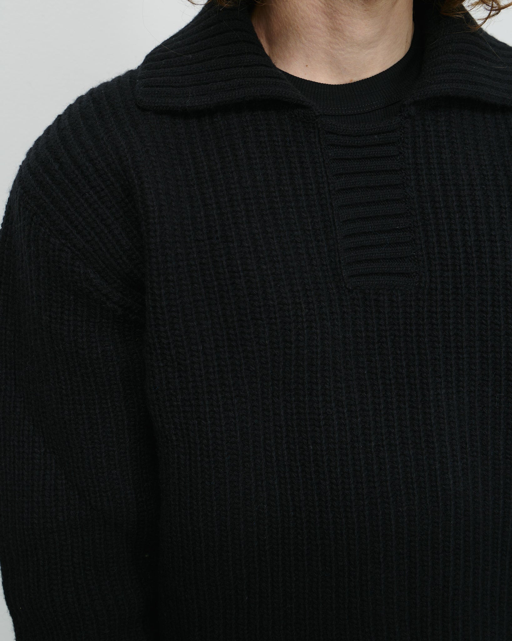 Collar Sweater - Black