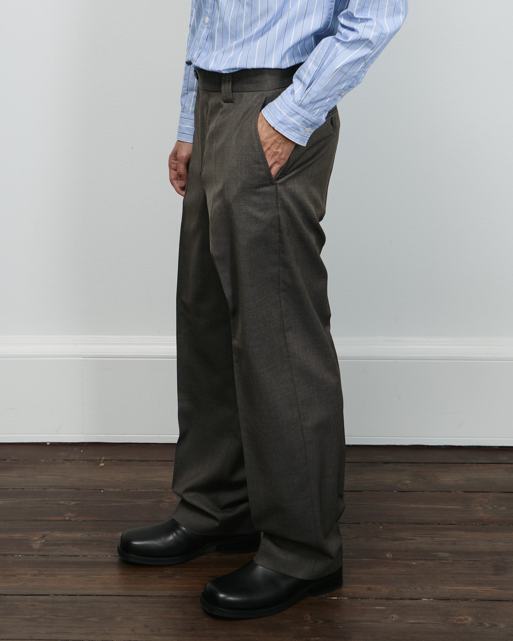 Study Trousers - Taupe Wool