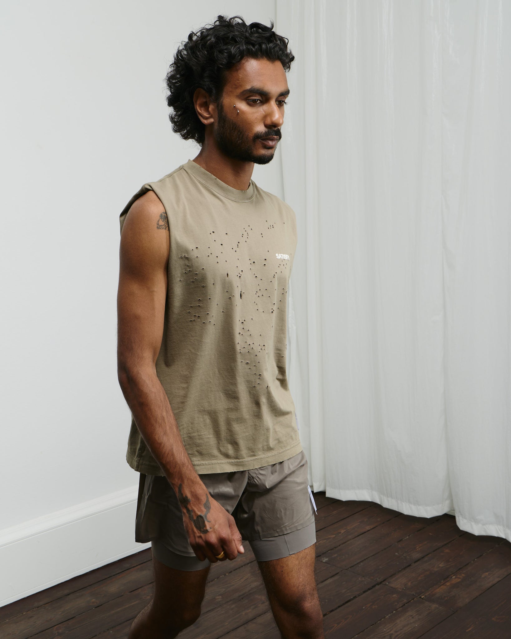 MothTech Muscle Tee - Aged Falcon