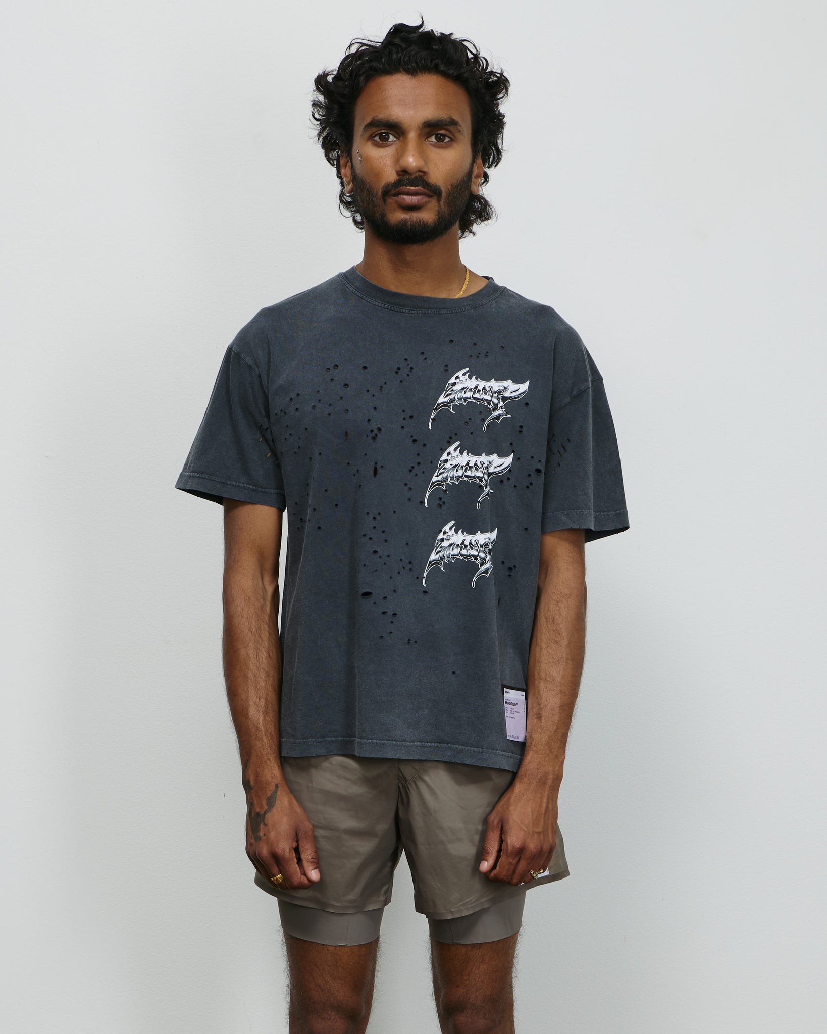MothTech T-shirt - Aged Black