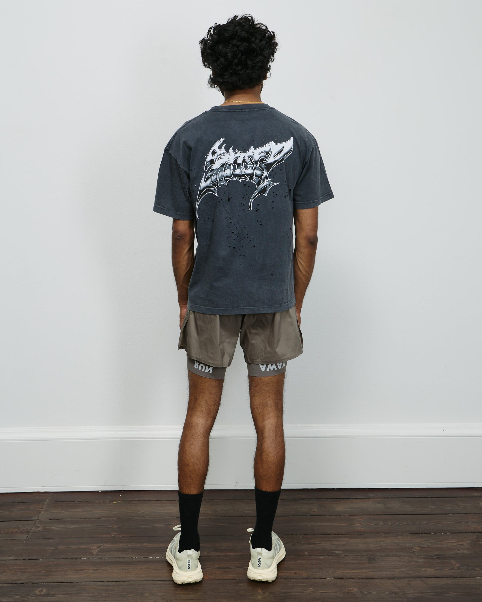 MothTech T-shirt - Aged Black