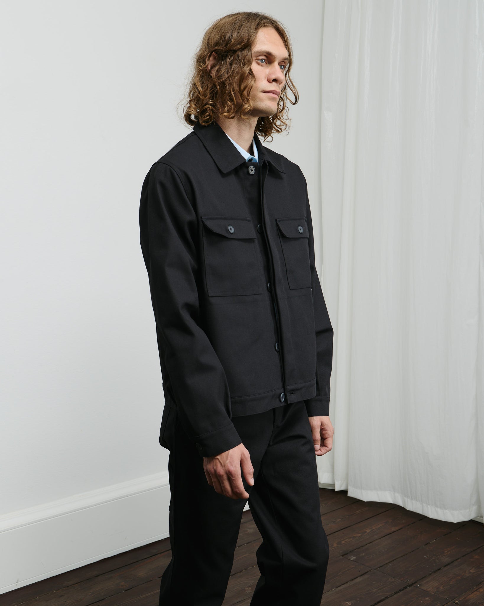 Replicated Short Jacket - Black