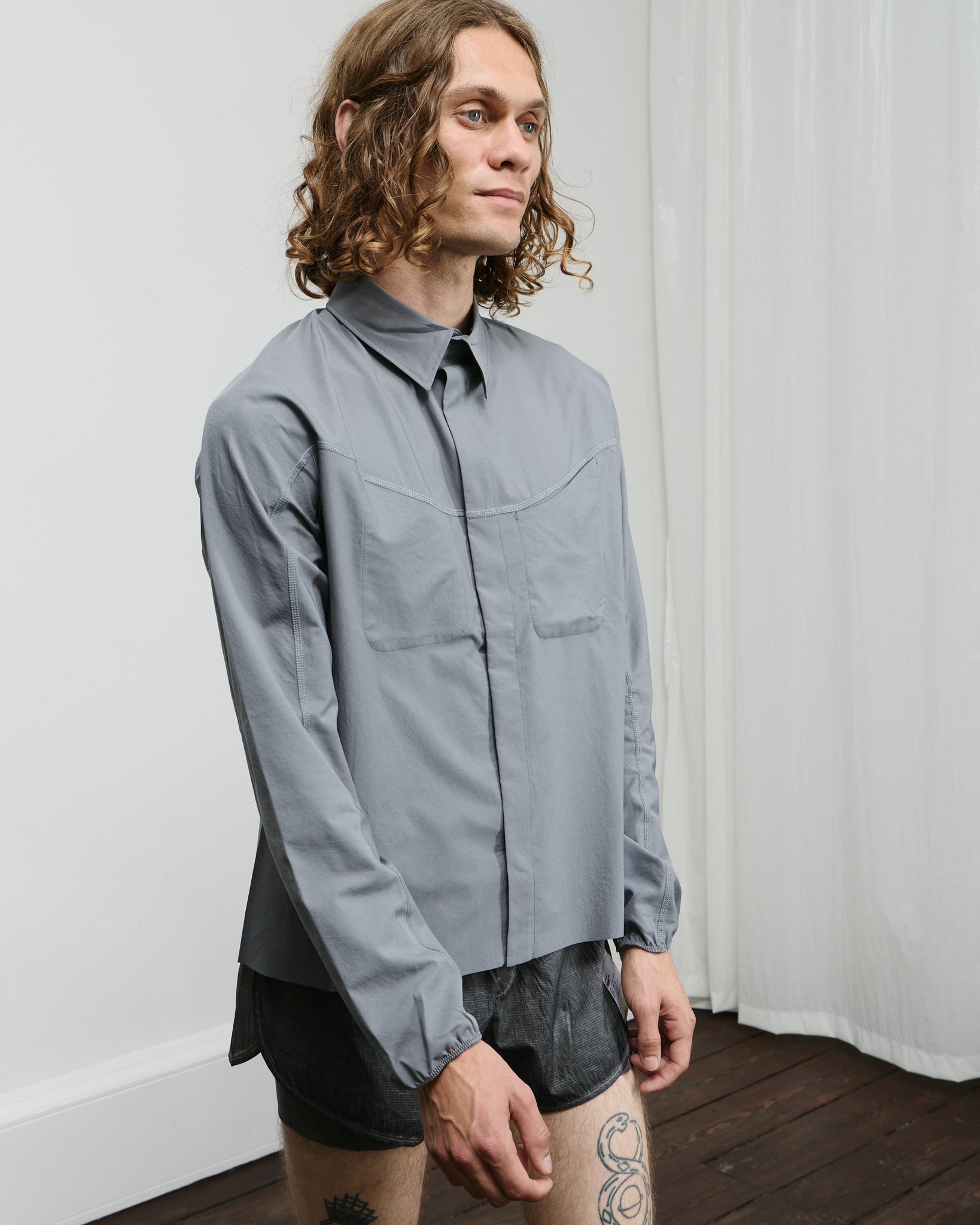 PeaceShell River Shirt - Lava Smoke