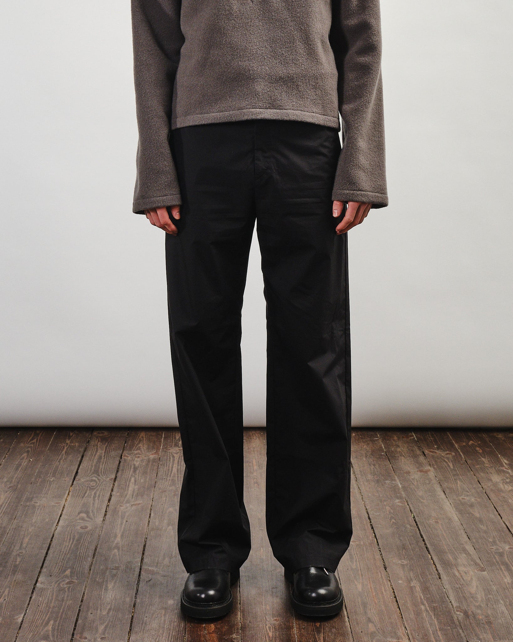 Trousers - Black Waxed