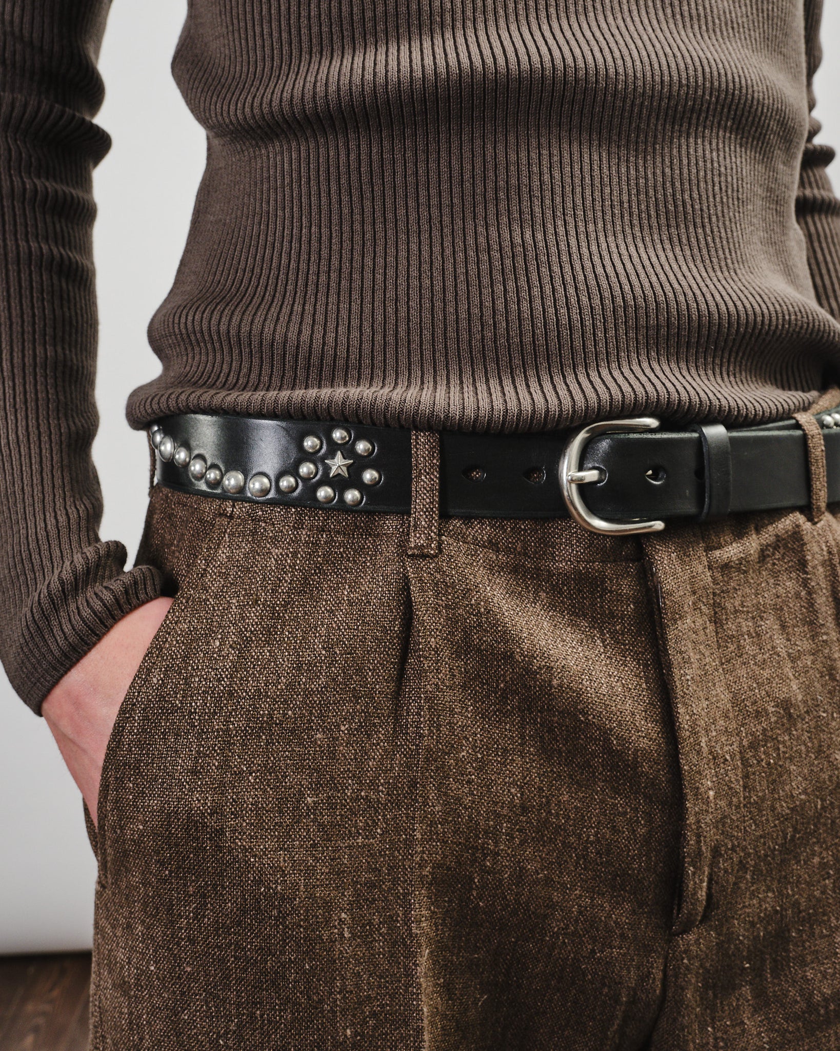 Star Fall Belt - Black Bridle