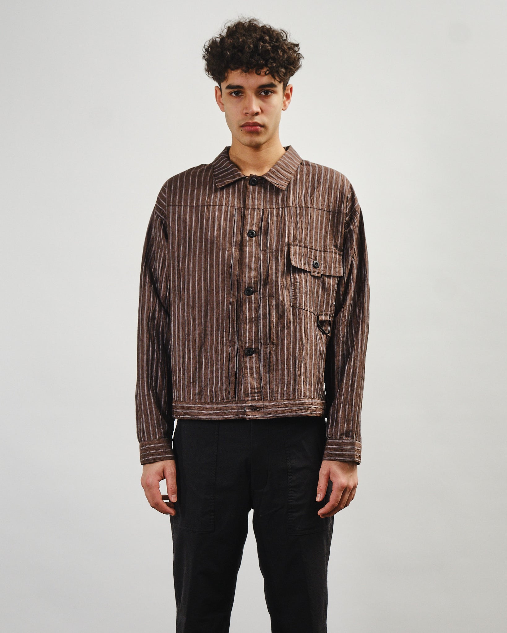 AeroLinen Type 1 Jacket - Brown Stripe