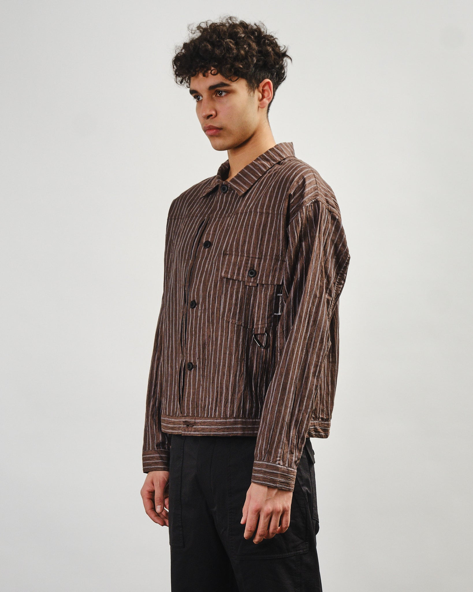 AeroLinen Type 1 Jacket - Brown Stripe