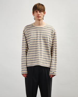 Wide Stripe Sweater - Greige