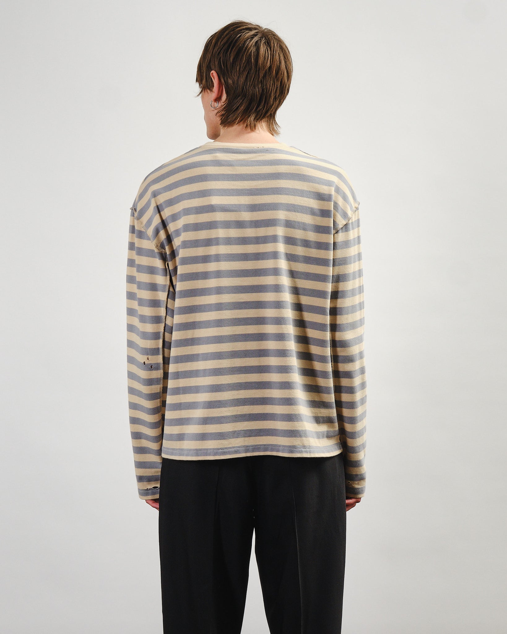 Wide Stripe Sweater - Greige