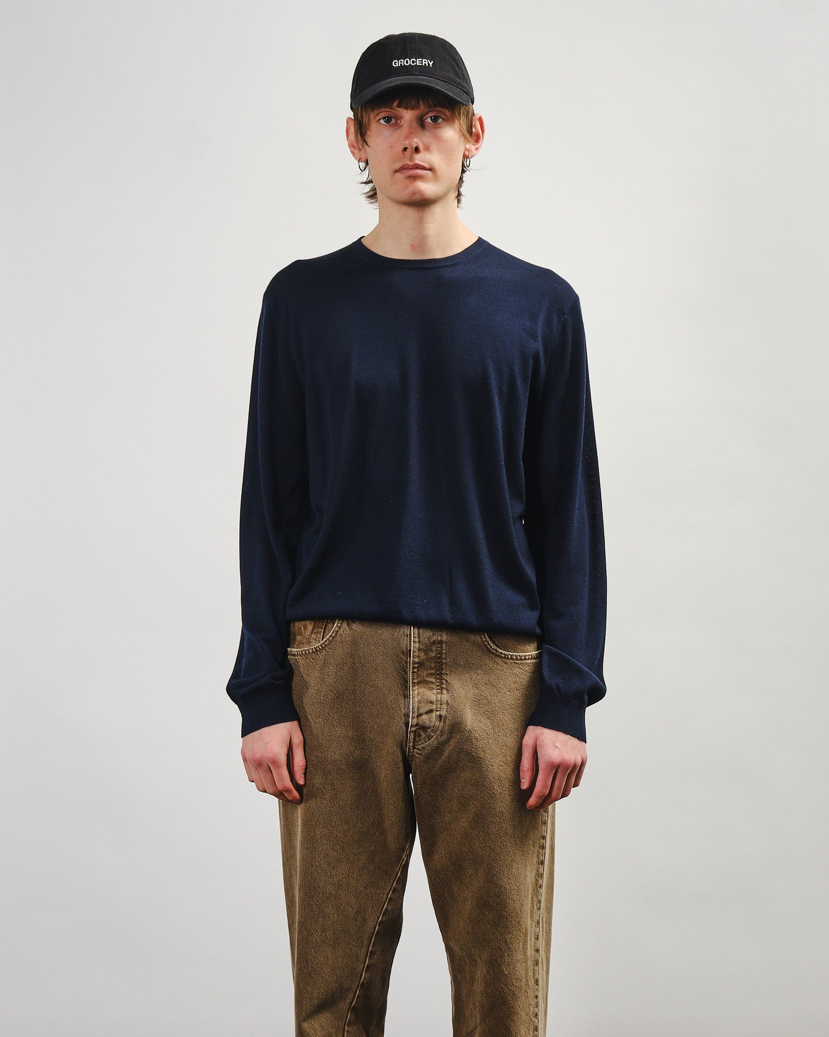 Merino Crew - Navy