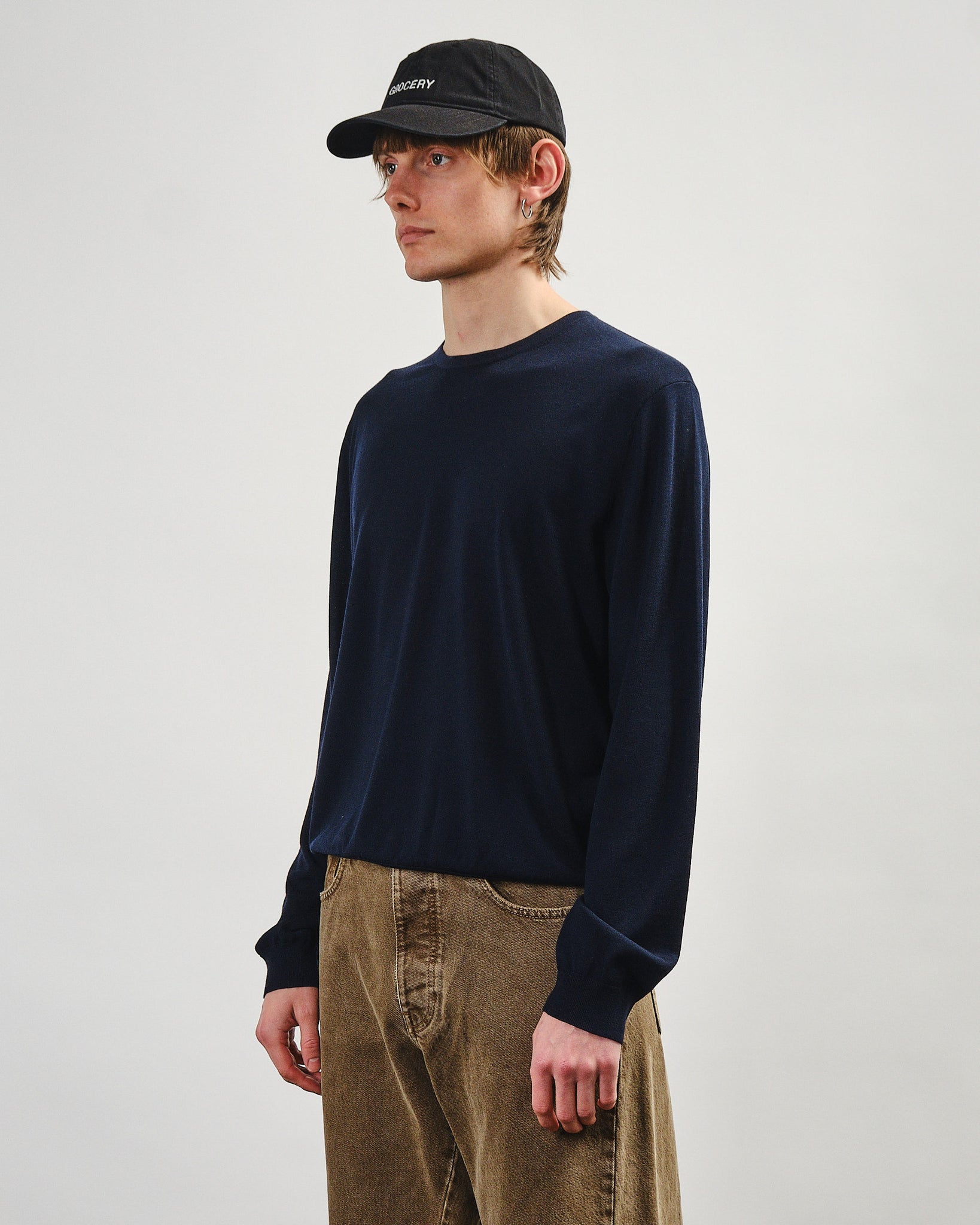 Merino Crew - Navy