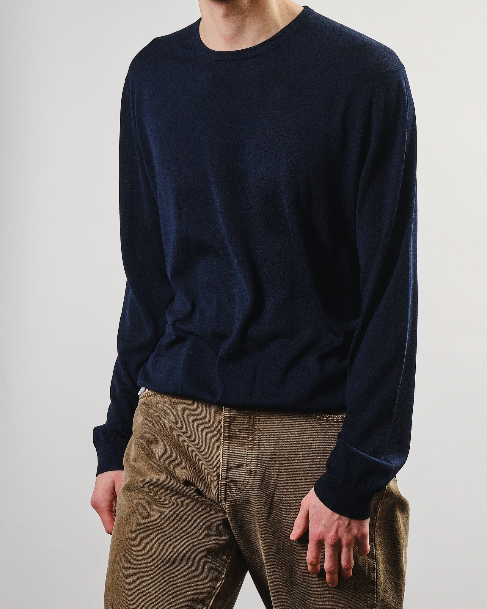 Merino Crew - Navy