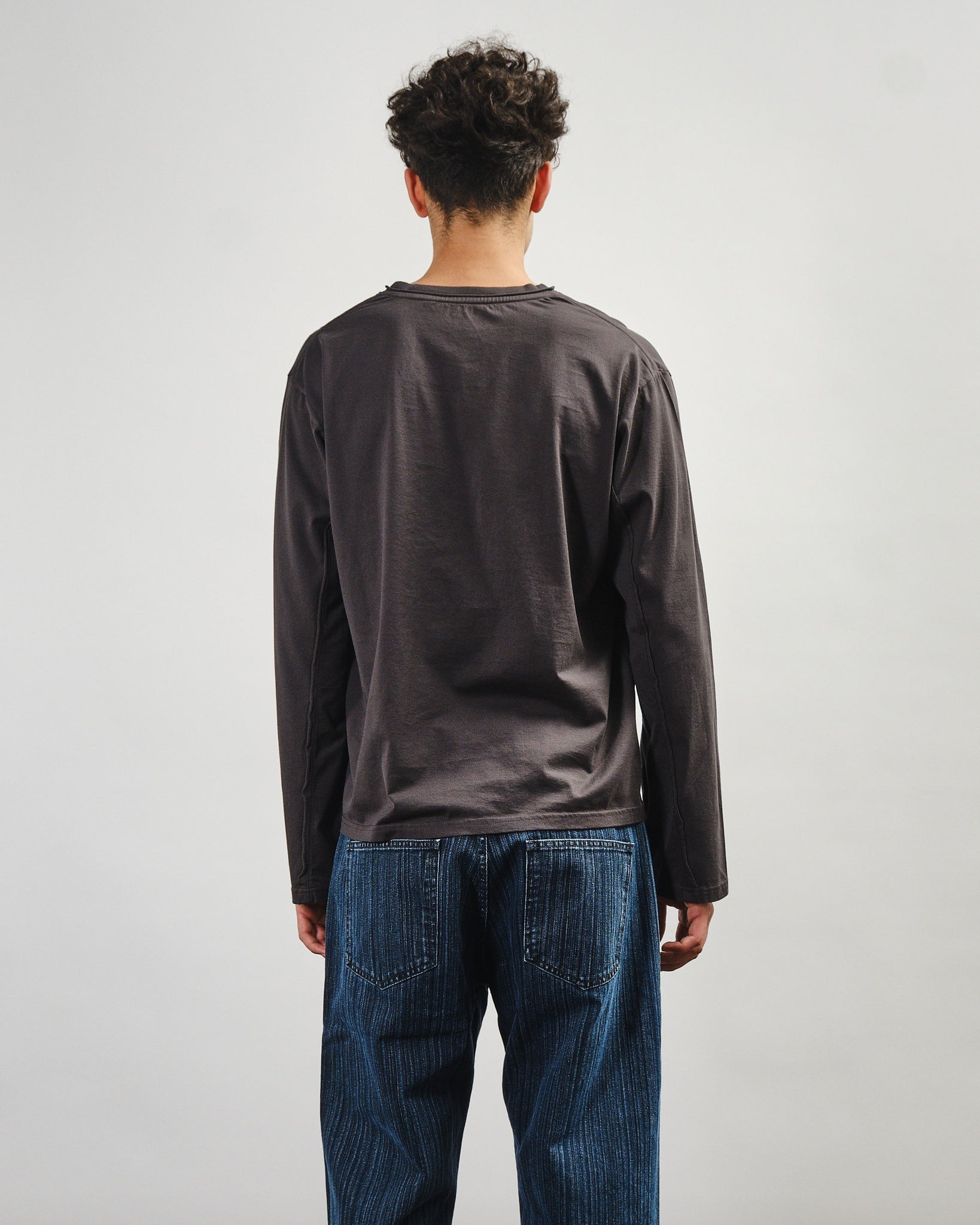 LS V-Neck - Dark Grey