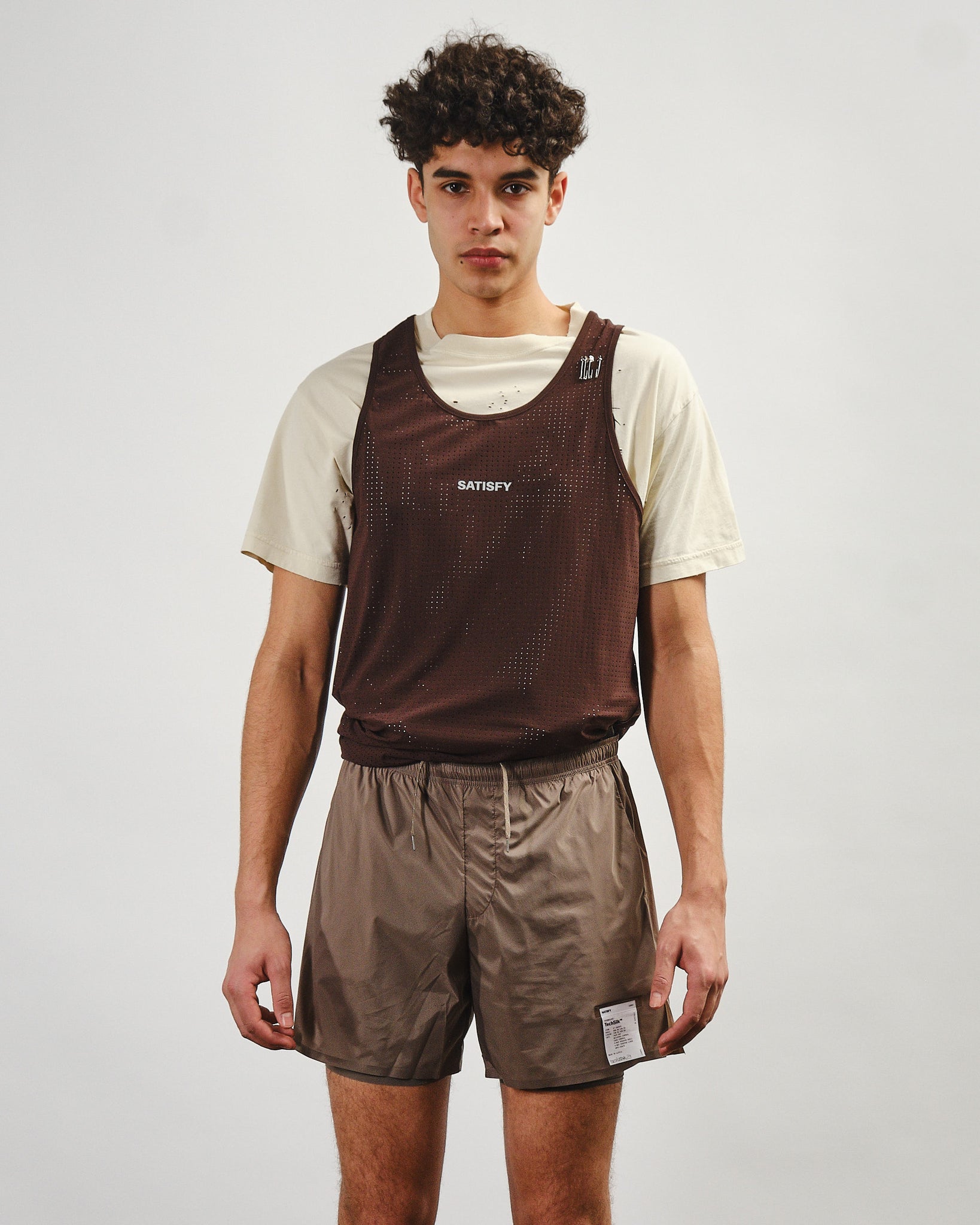 Space-O Singlet - Deep Mahogany