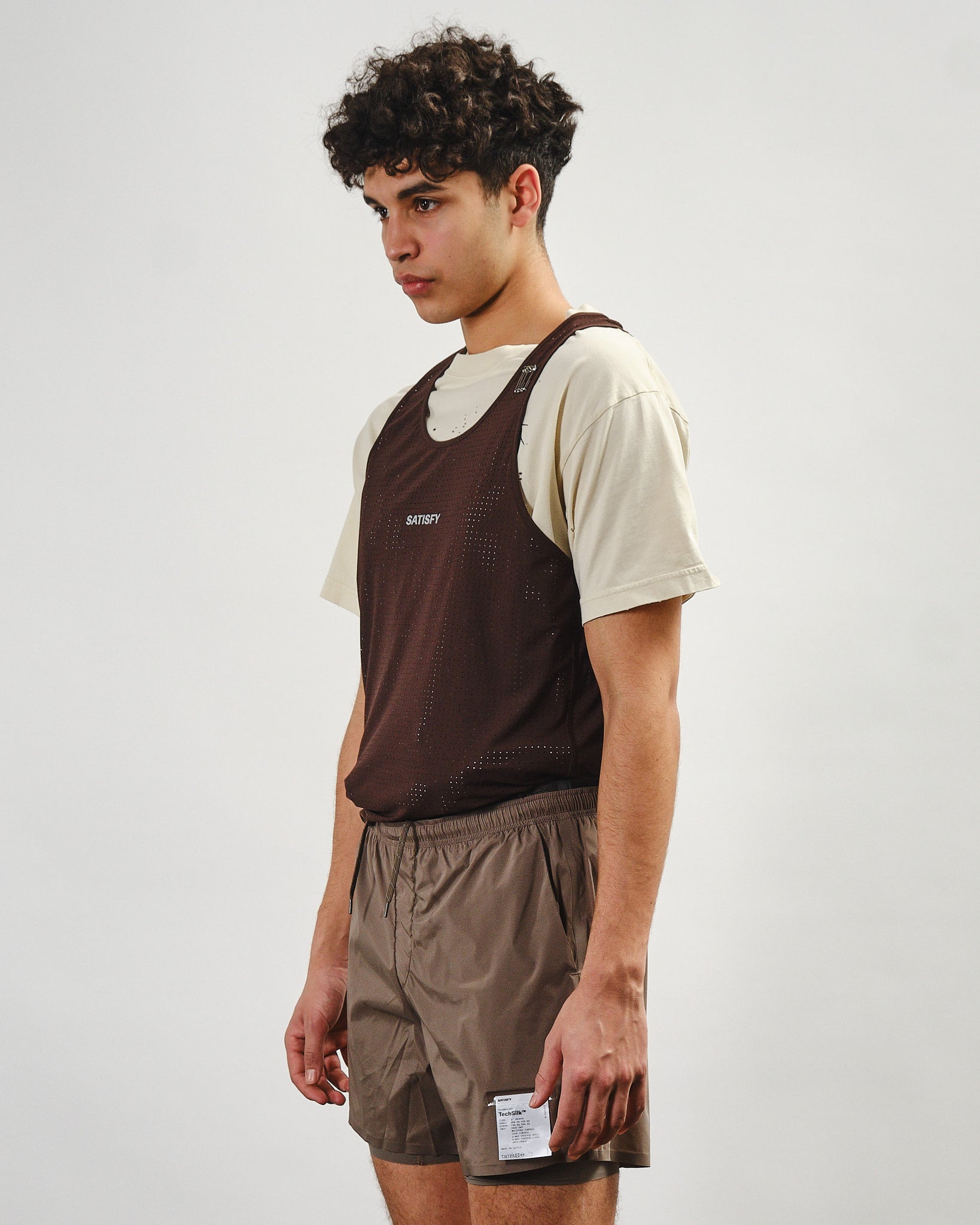 Space-O Singlet - Deep Mahogany