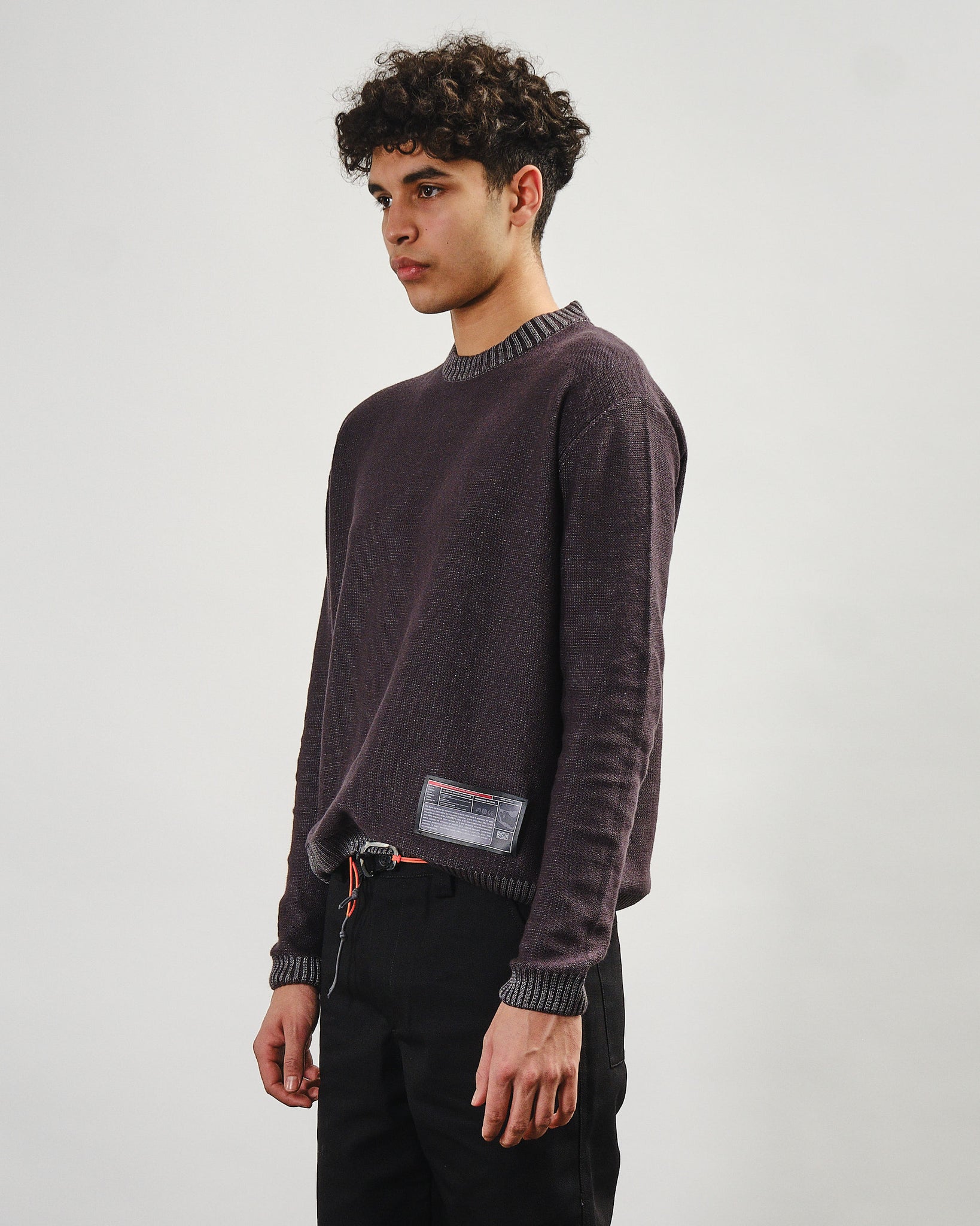 Blended High Molecular Crewneck - Stone Grey