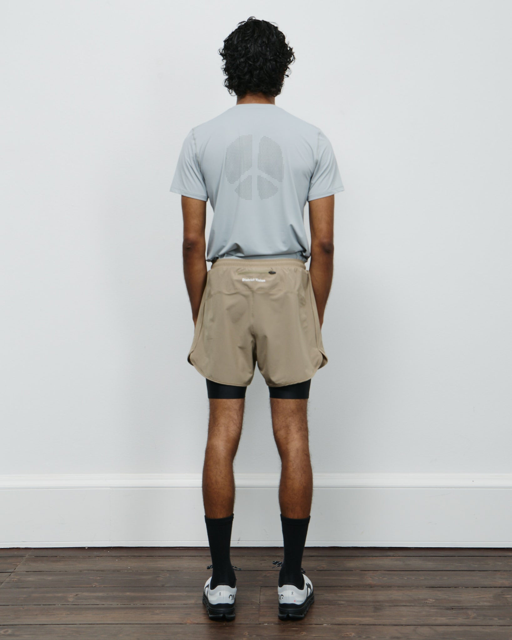 Layered Pocketed Trail Shorts - Morel/Black