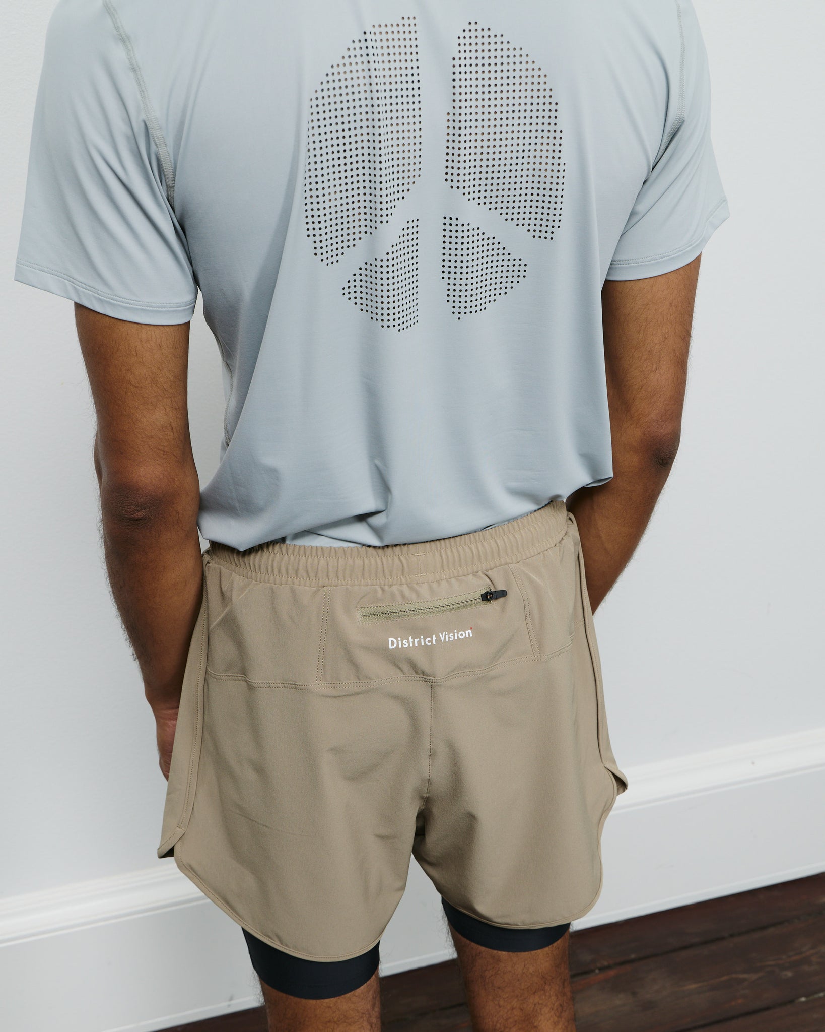 Layered Pocketed Trail Shorts - Morel/Black