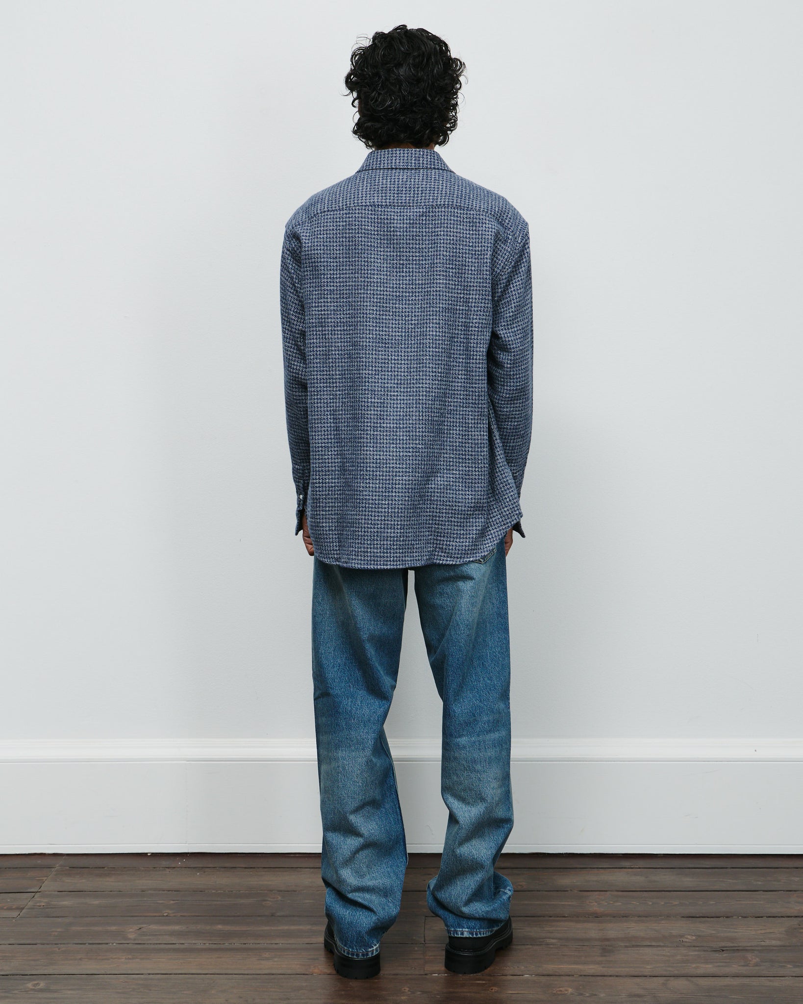 Cotton Mouline Shirt - Blue