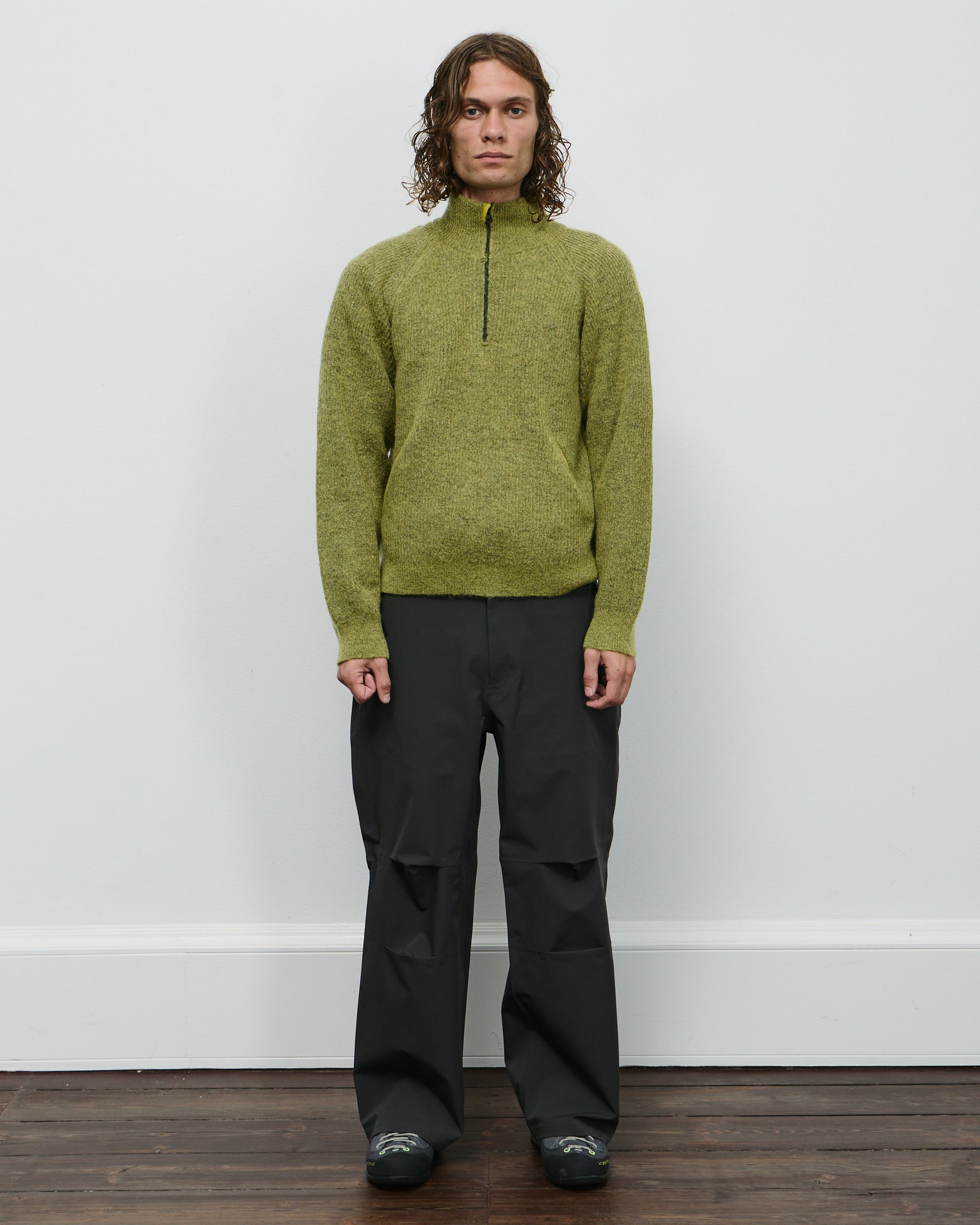 Essence Mohair Mixed Knit Top - Yellow