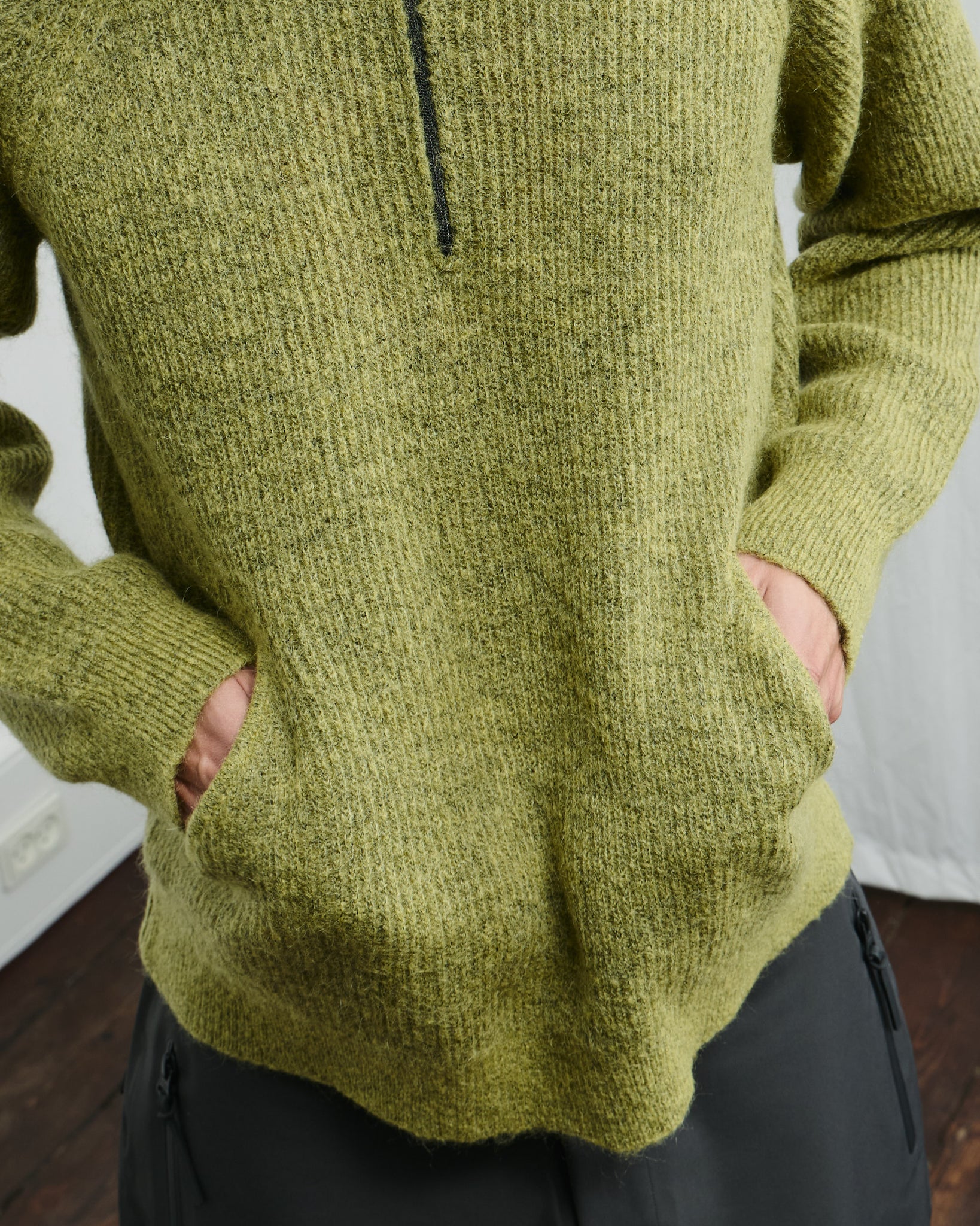 Essence Mohair Mixed Knit Top - Yellow