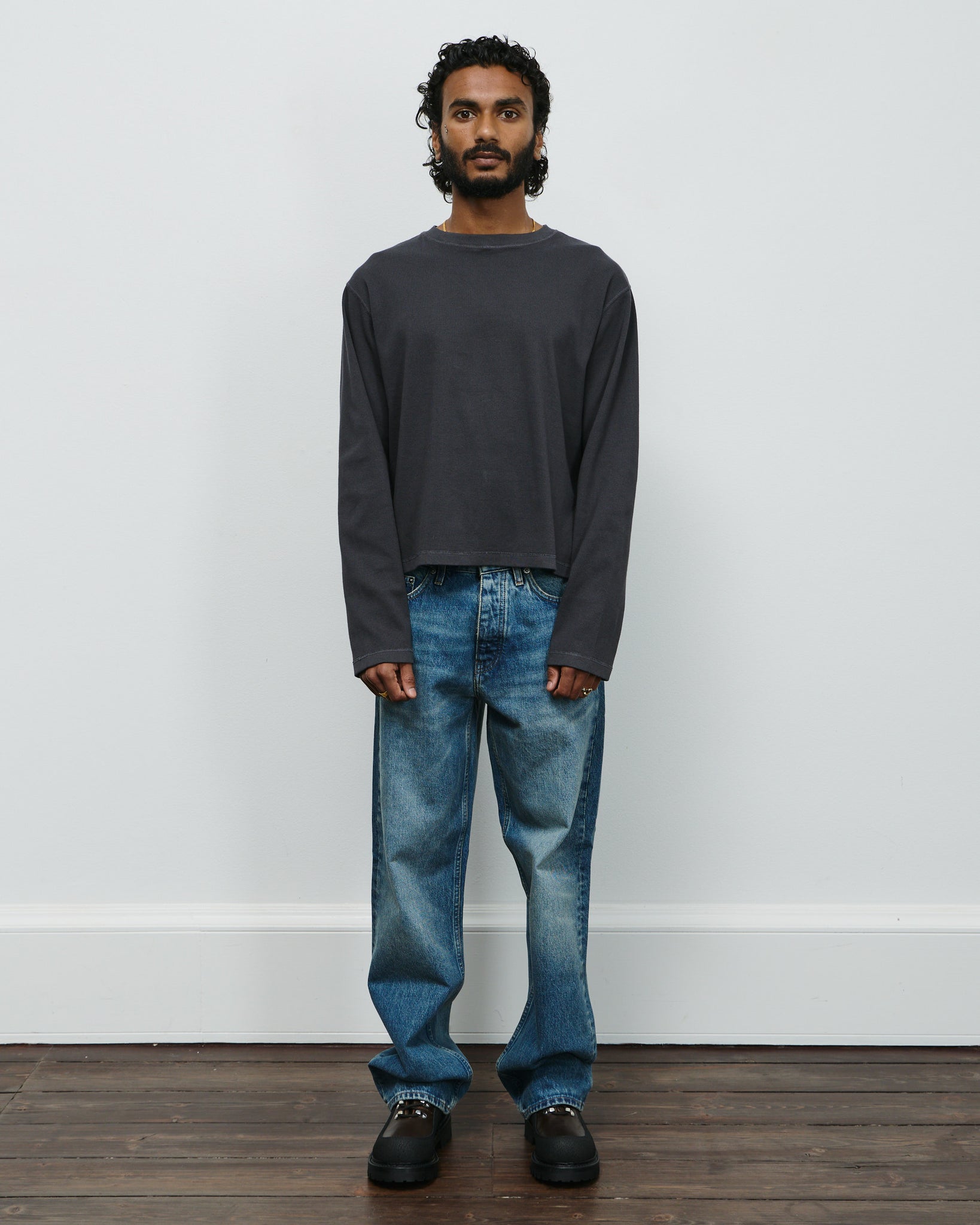 Pass Longsleeve - Dark Grey Rib