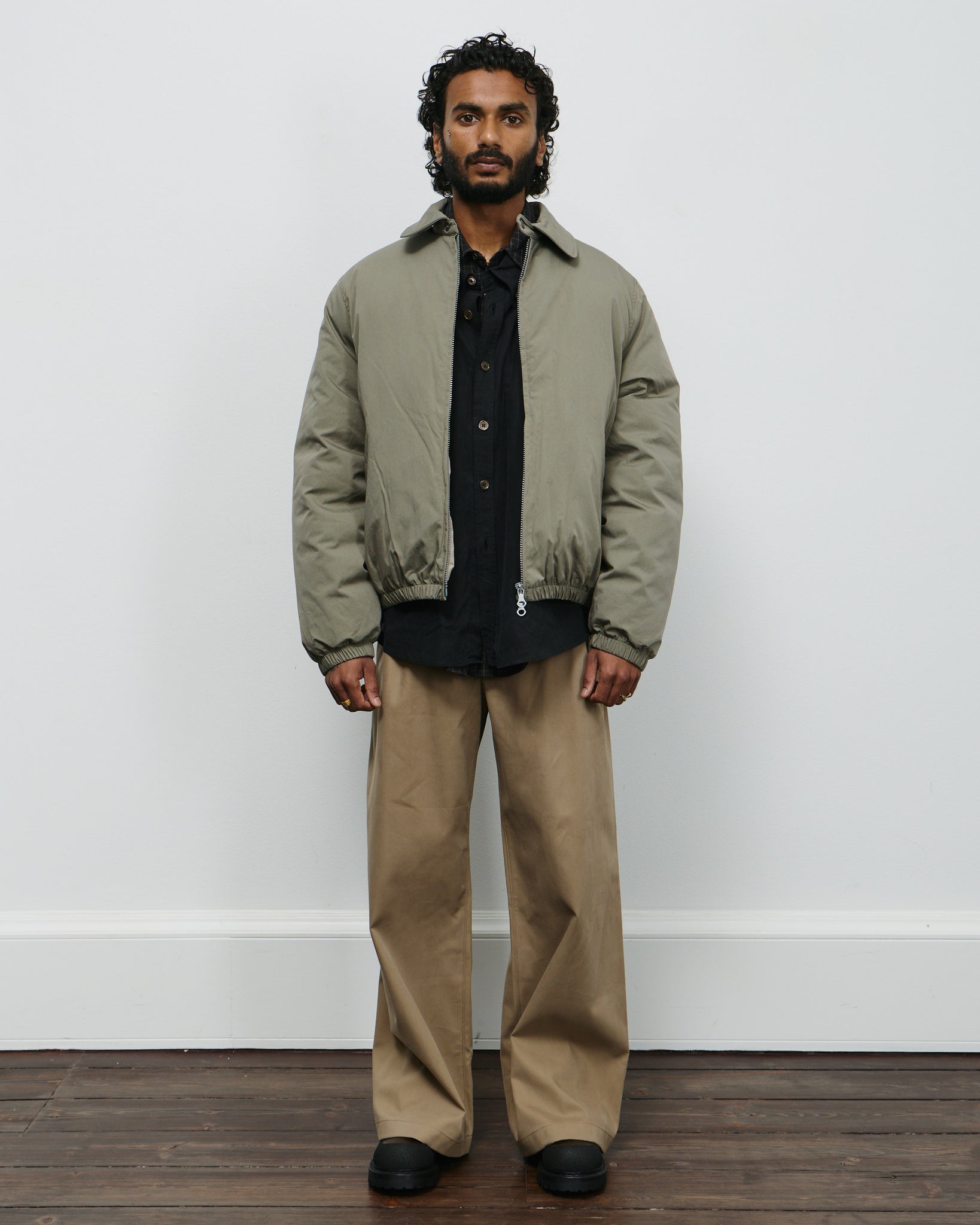 Avenue Puffer - Solaro Sage Tide Cotton Nylon