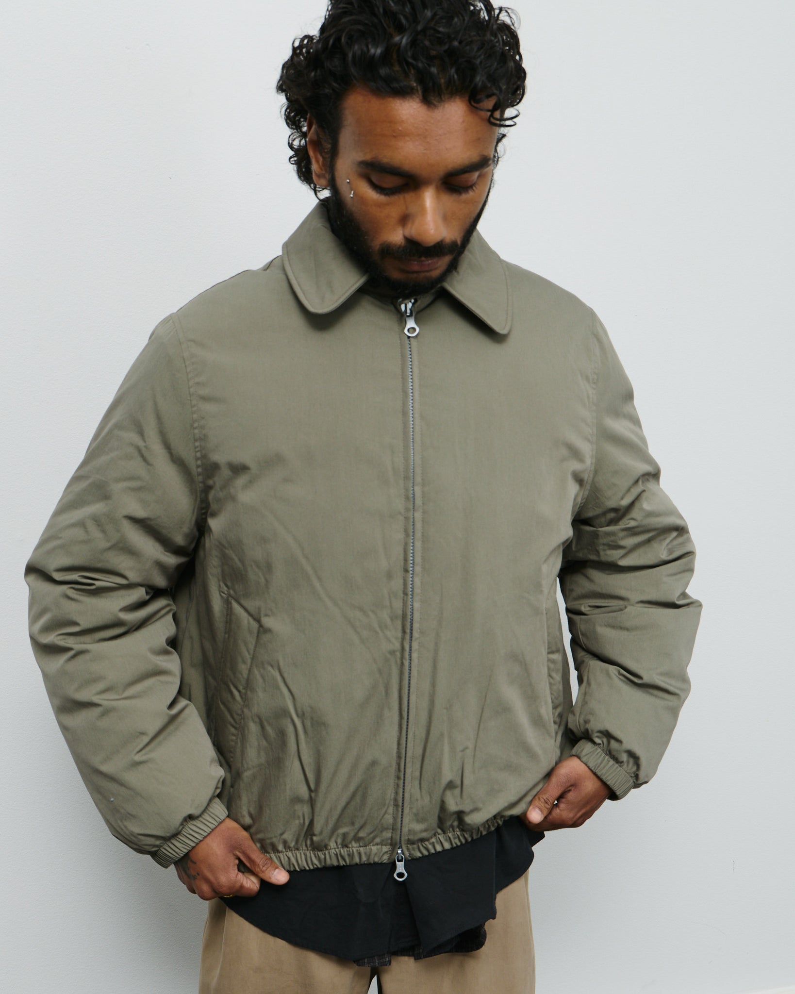 Avenue Puffer - Solaro Sage Tide Cotton Nylon