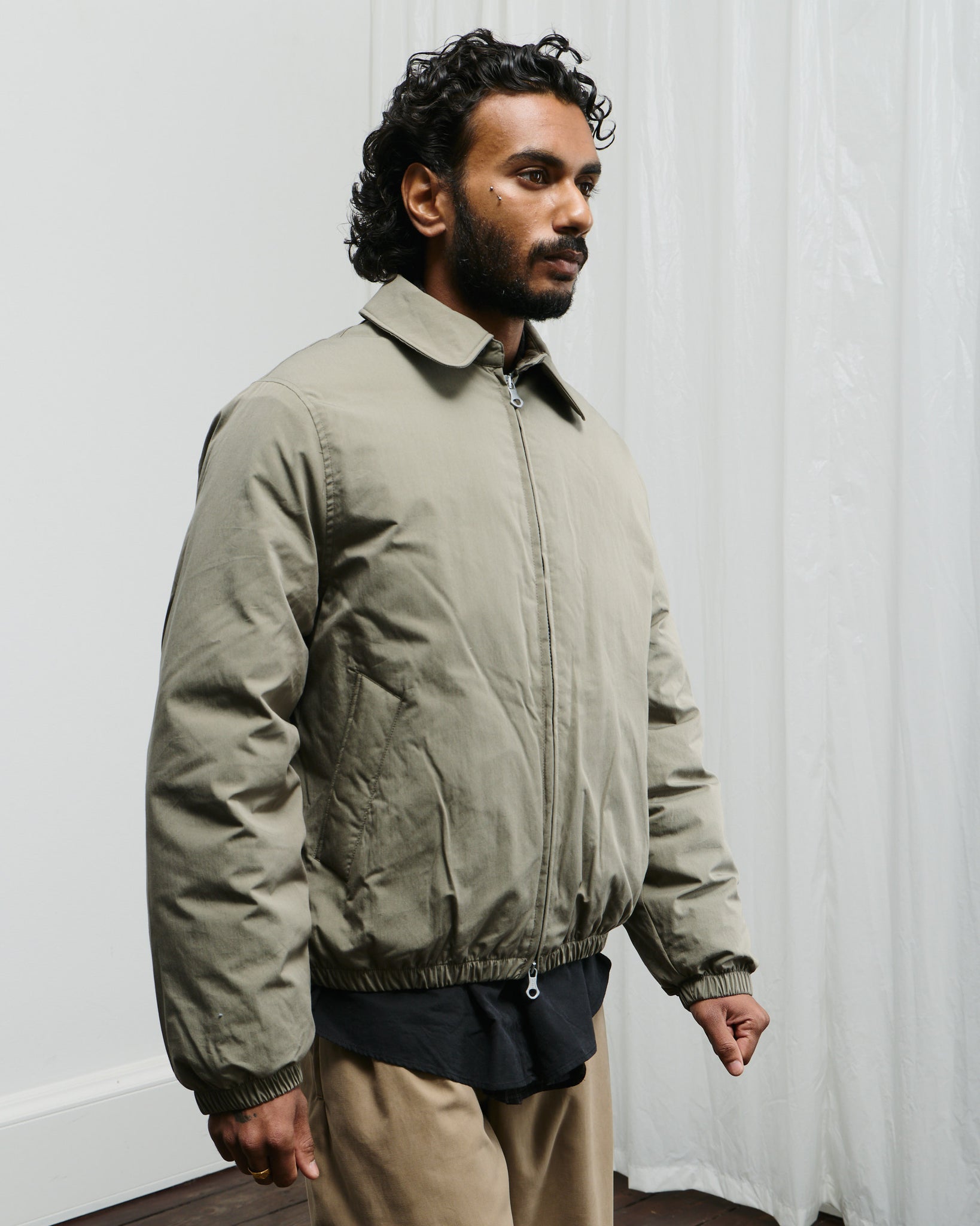 Avenue Puffer - Solaro Sage Tide Cotton Nylon