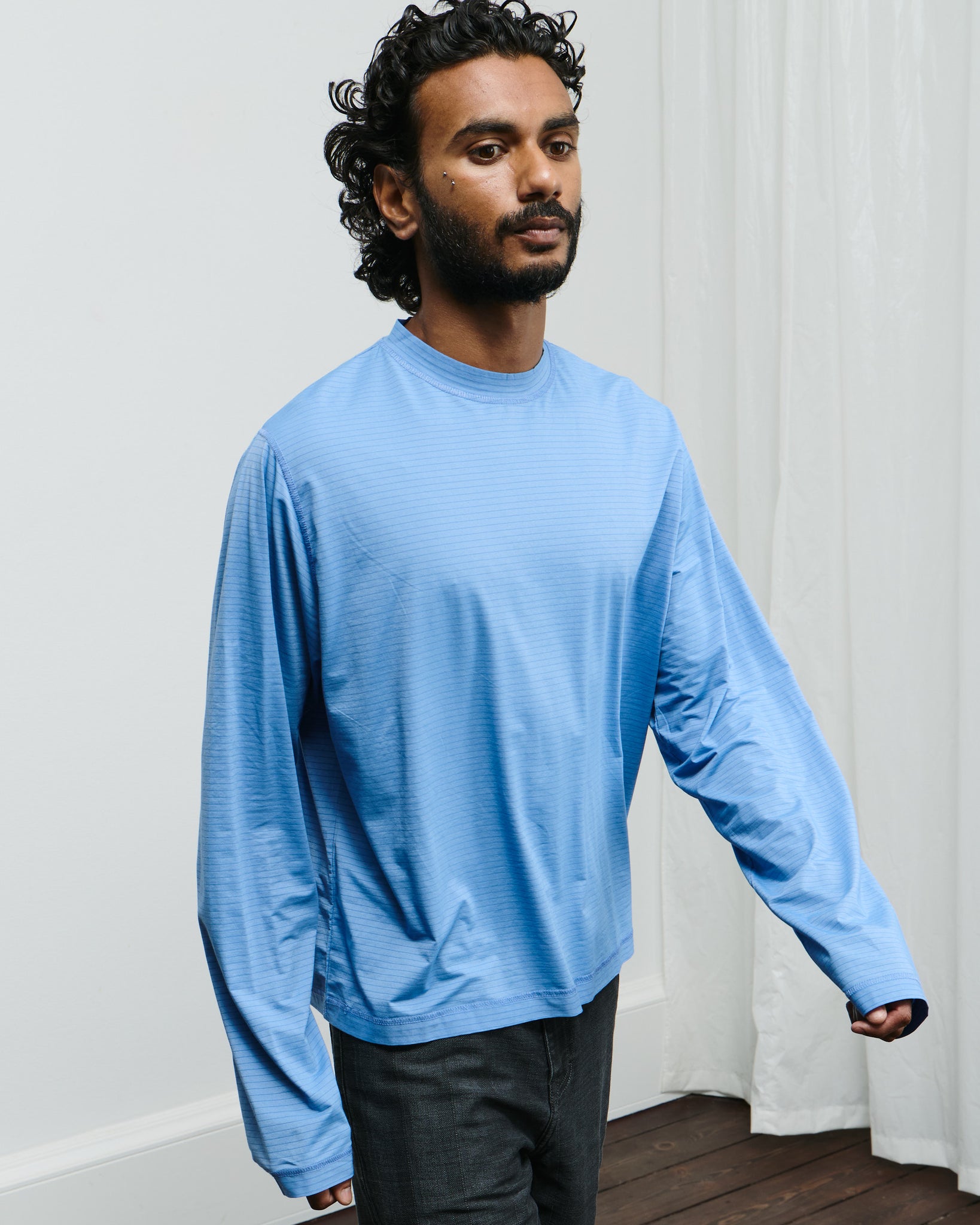 Pass Longsleeve - Blue Stripe