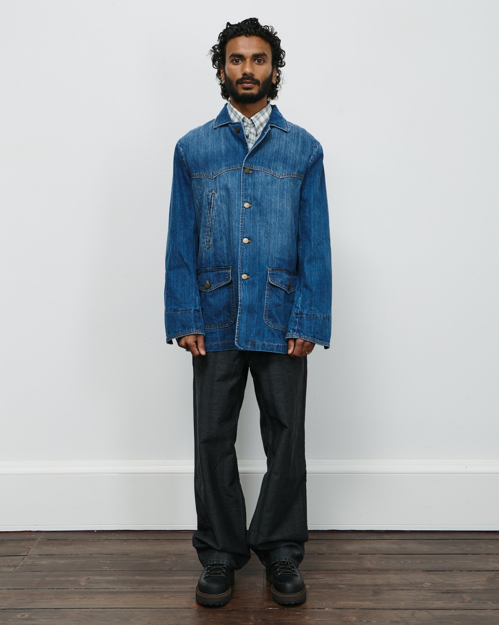 Denim Chicago Coat - Sawyer Wash Denim