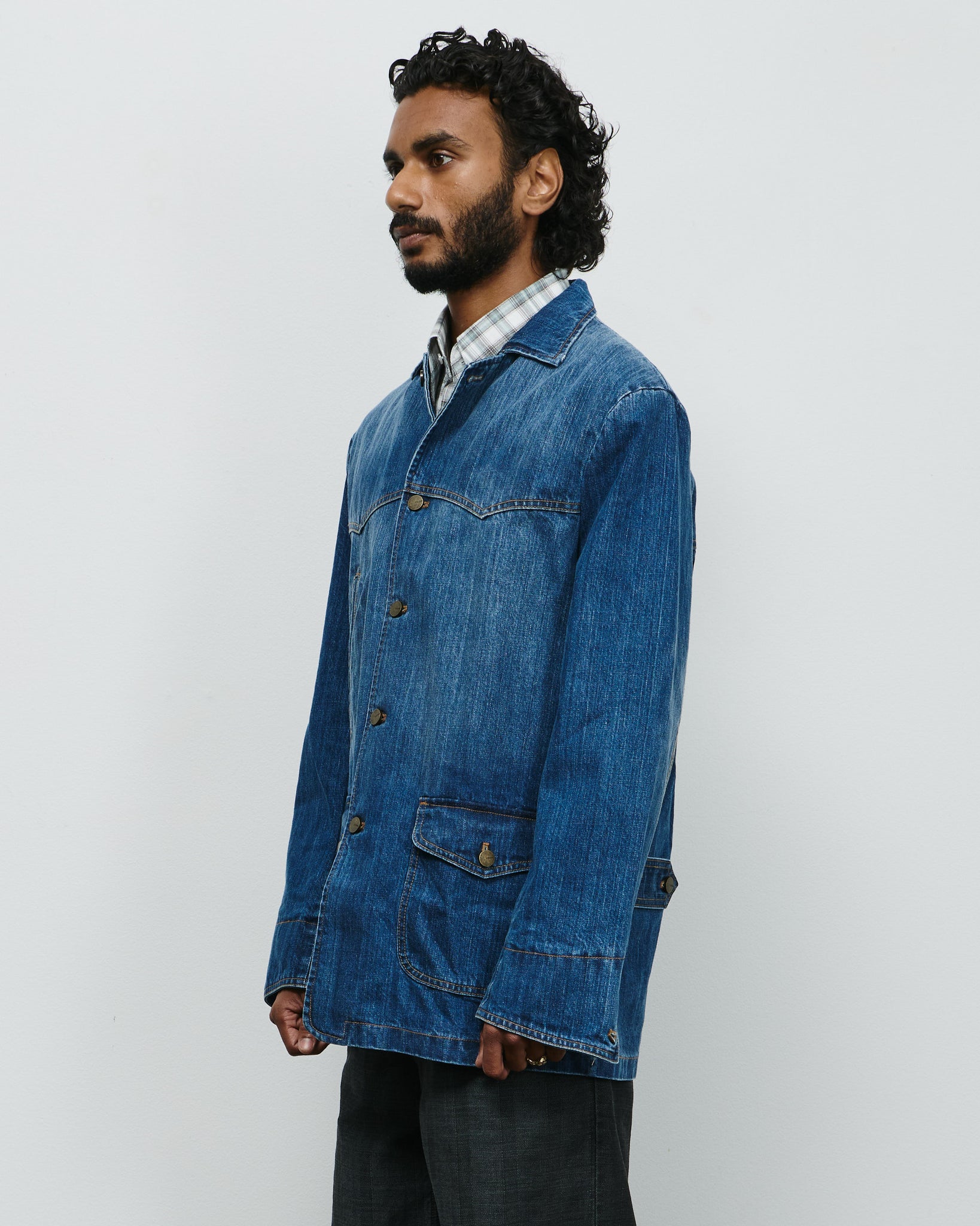 Denim Chicago Coat - Sawyer Wash Denim