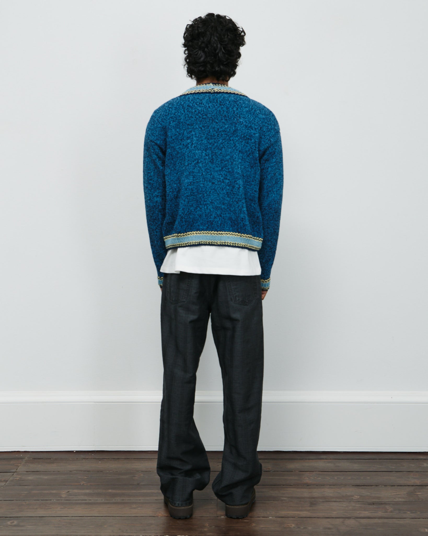 Bulb Cardigan Knit - Twisted Indigo