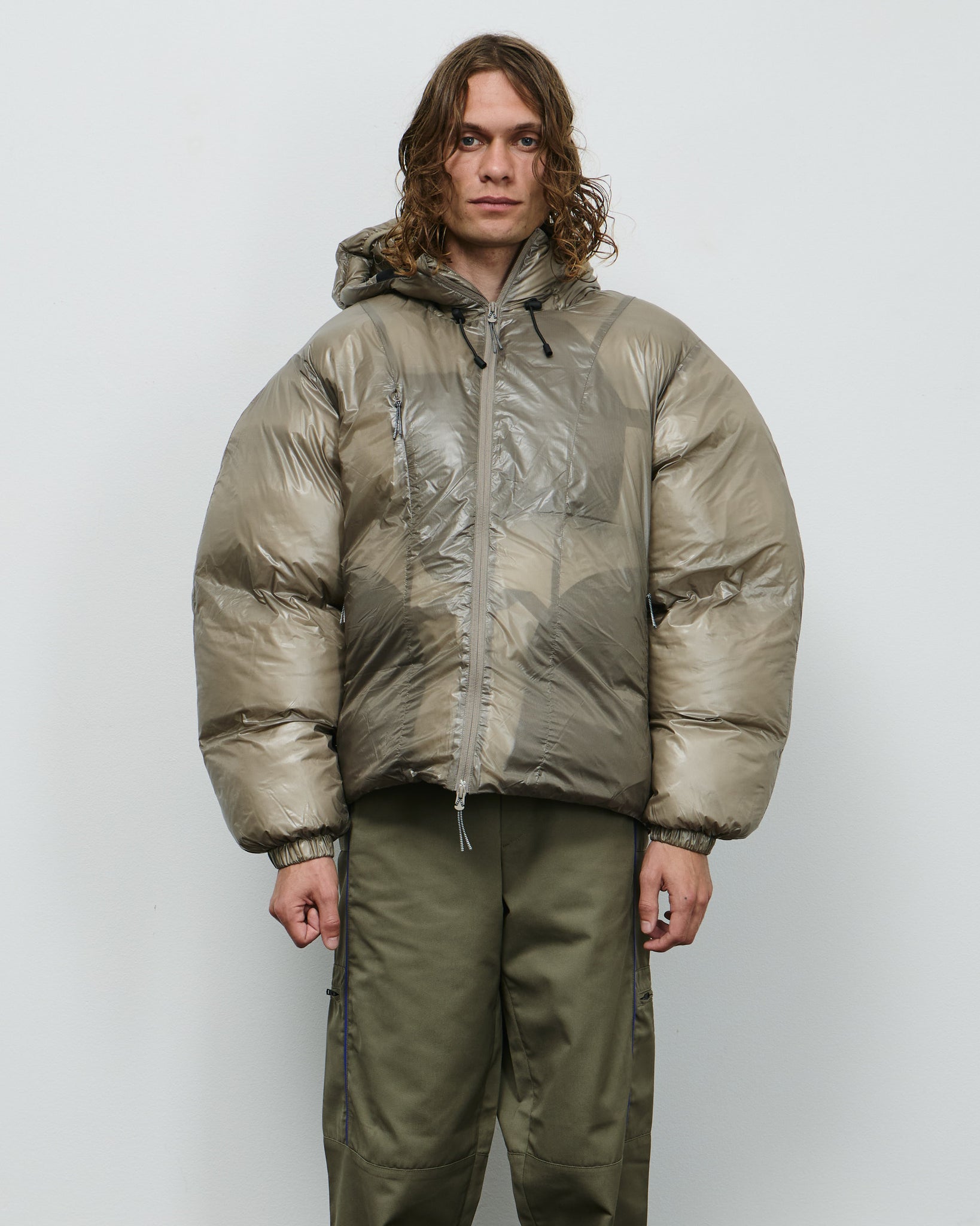 Synthetic Down Jacket - Taupe