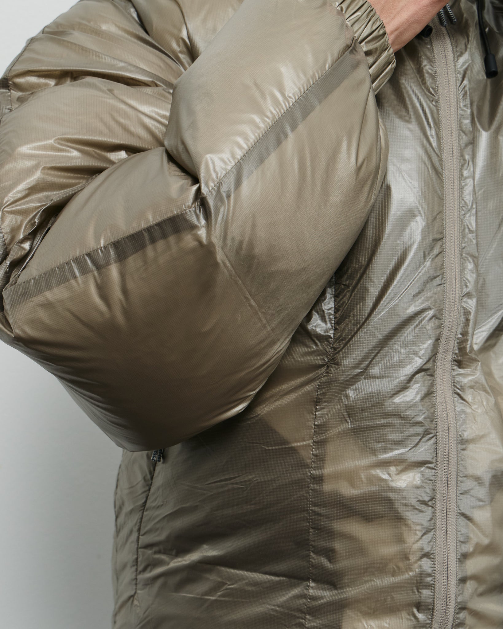 Synthetic Down Jacket - Taupe