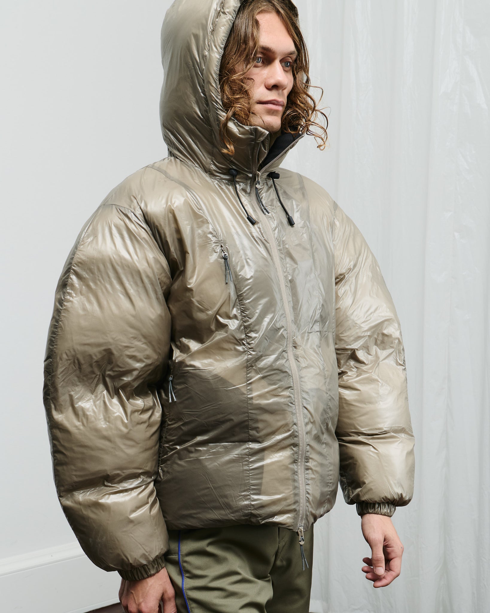 Synthetic Down Jacket - Taupe