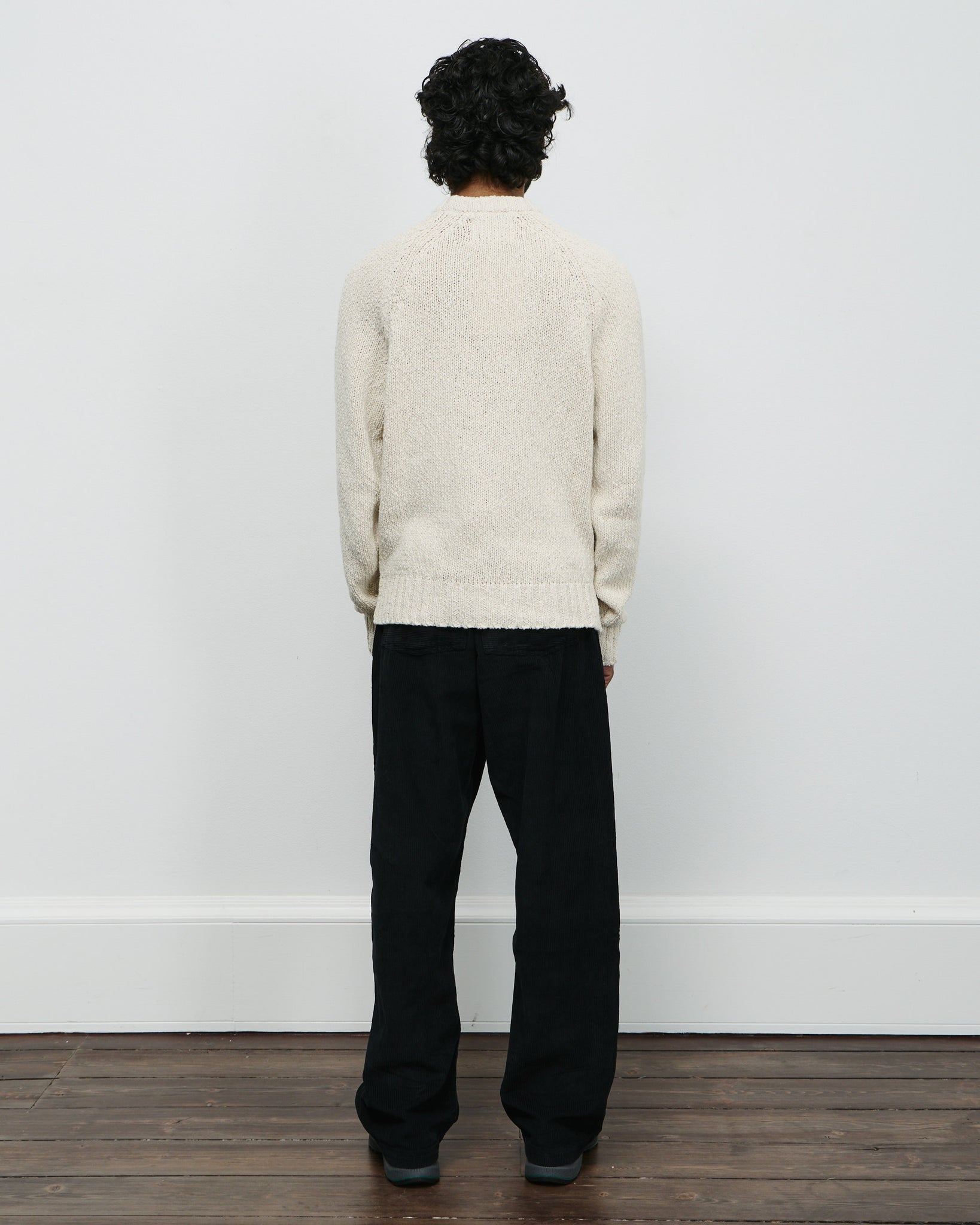 Pixel Front Knit - Cream