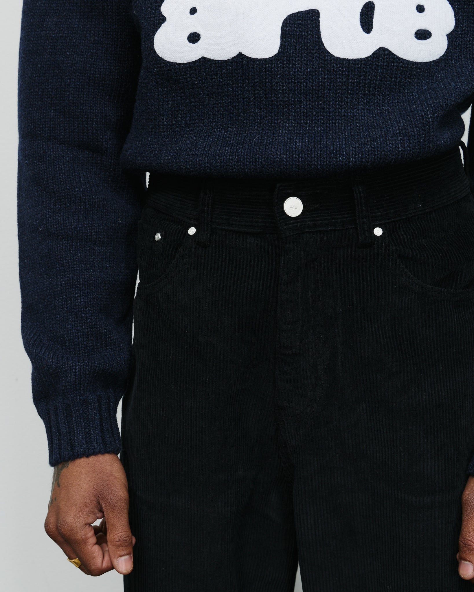 Corduroy Pants - Black