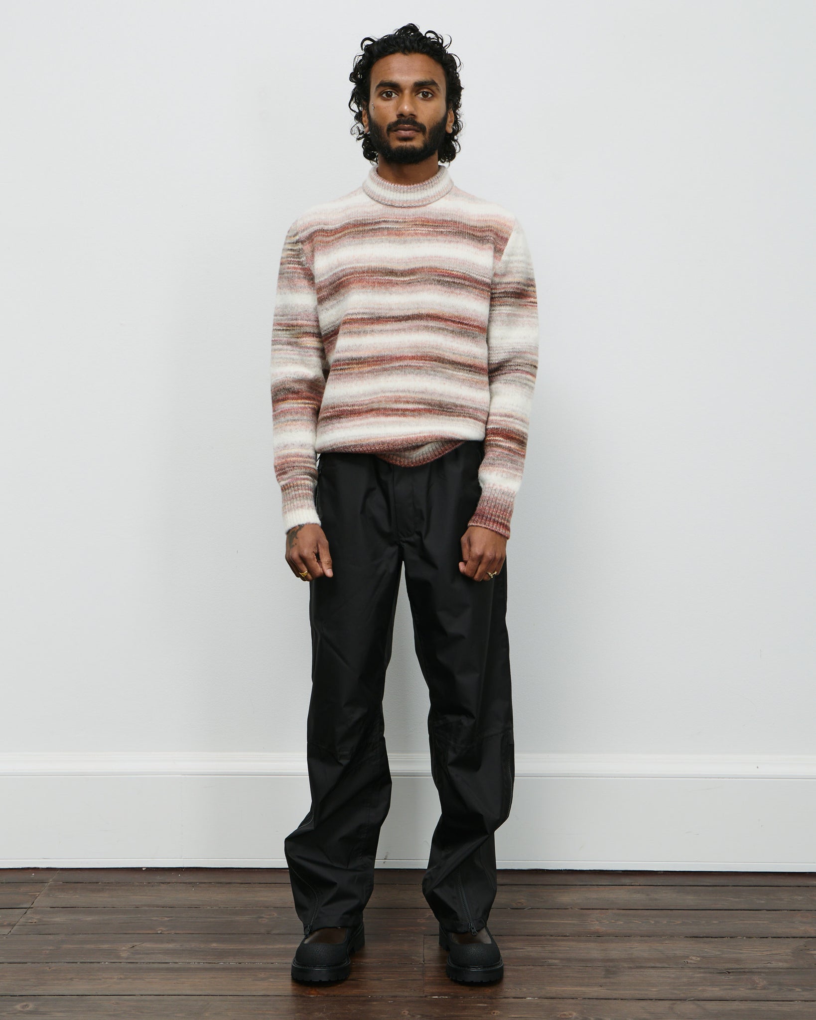 Veilfall Crewneck - Sepia Rose