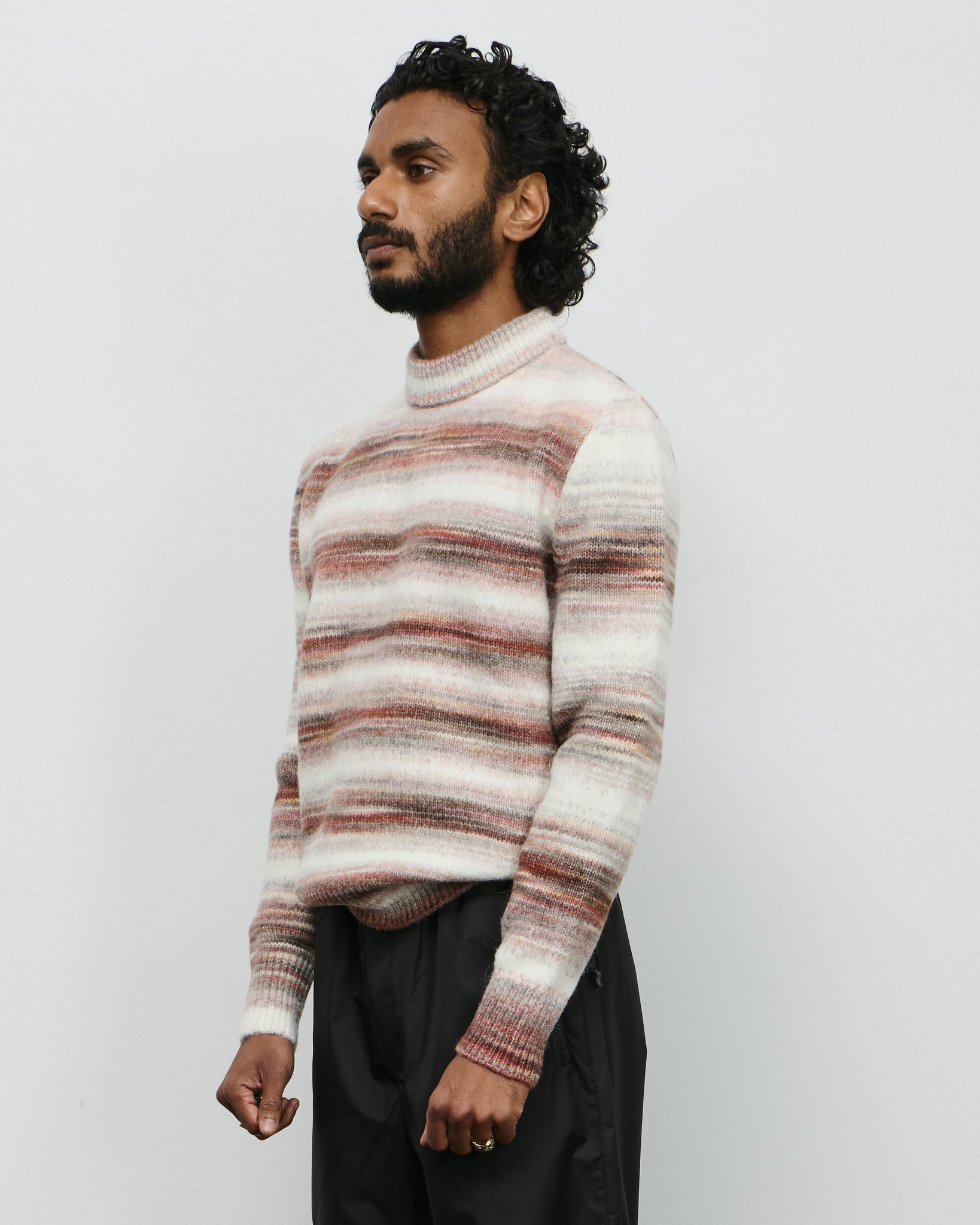 Veilfall Crewneck - Sepia Rose