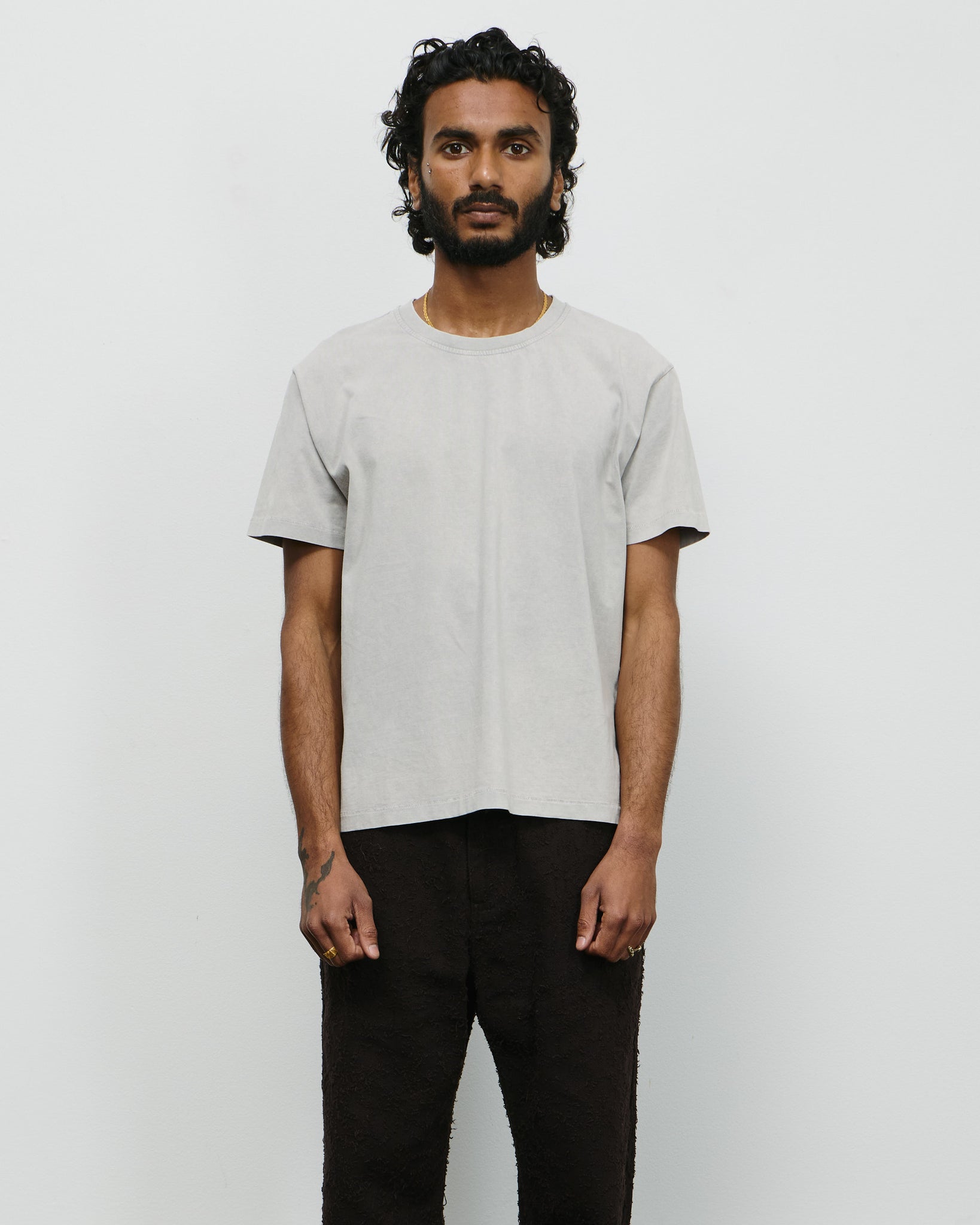 New Tee - Washed Light Grey