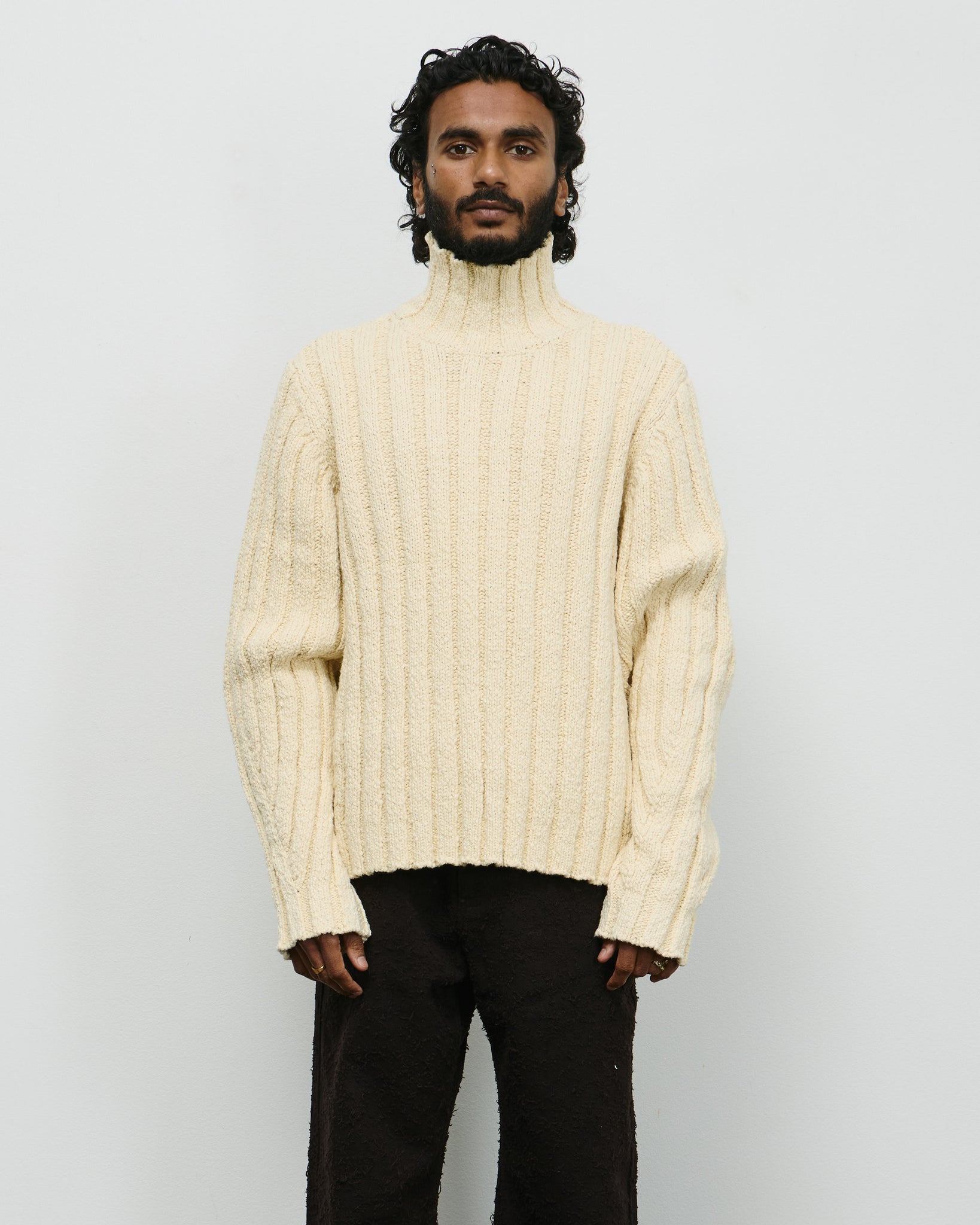 Acquiles Sweater - Chunky Cotton Rib