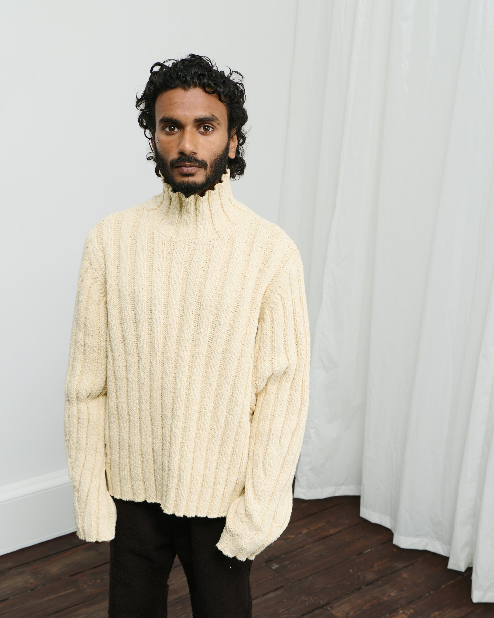 Acquiles Sweater Chunky Cotton Rib - Main Image