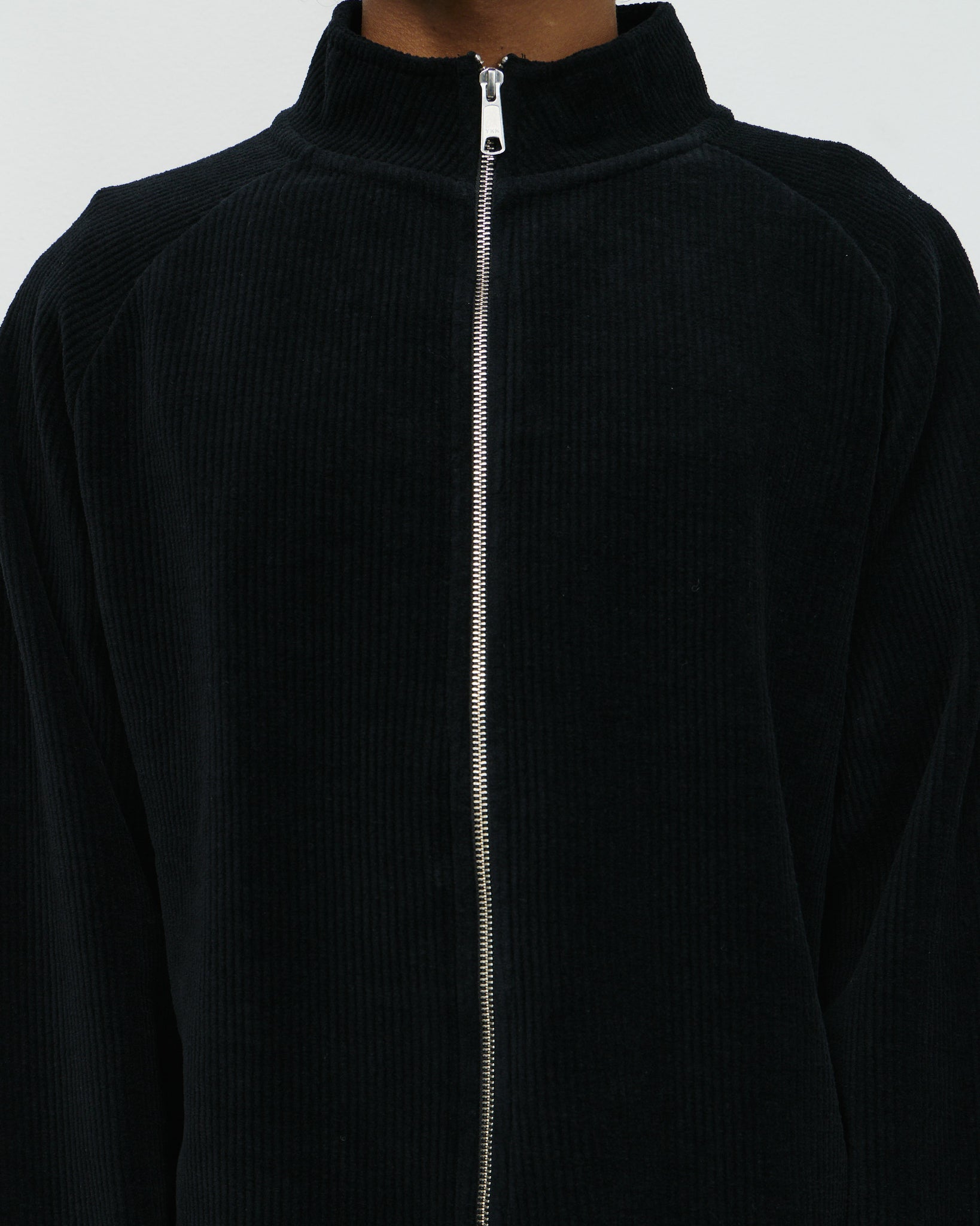 Leisure Zip Up - Black Jersey Cord