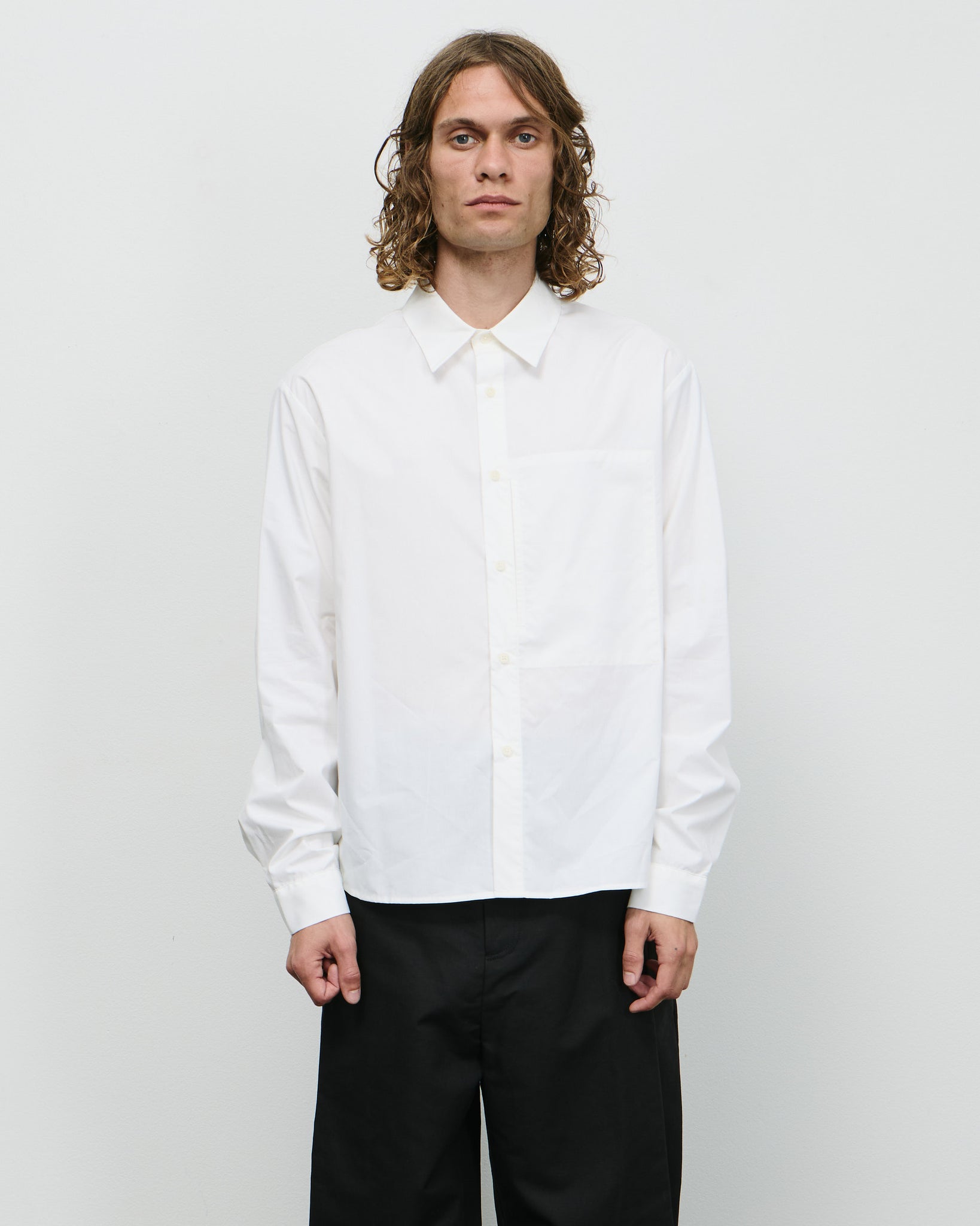 Basic Pocket Shirt - Ivory